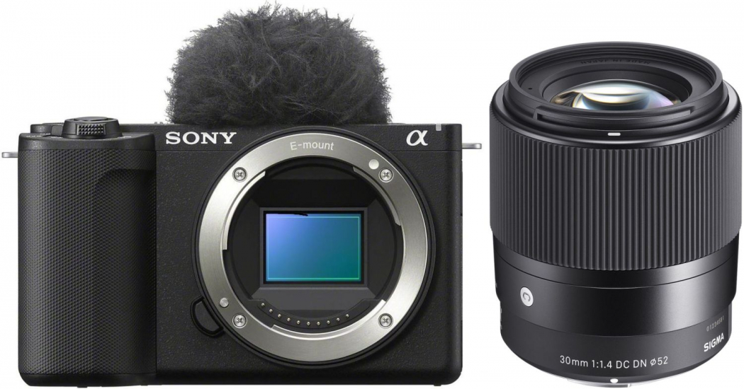 Sony Alpha ZV-E10 II + Sigma 30mm f1,4 DC DN (C) Sony E-Mount - abzgl. 50,00€ Winter Cashback