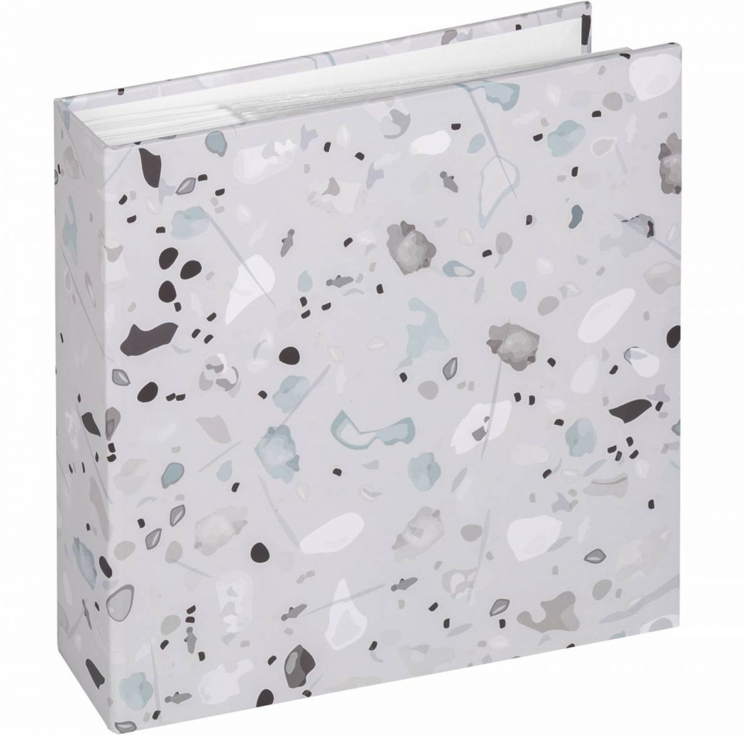 Walther ME-298-3 Memo-Album Terrazzo stone grey 200 Fotos 10x15 cm