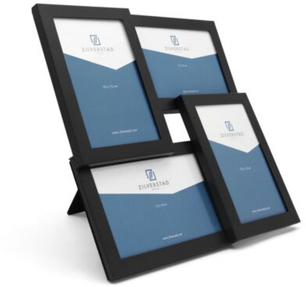 Zilverstad 6067031 Galerie 4x 10x15cm schwarz