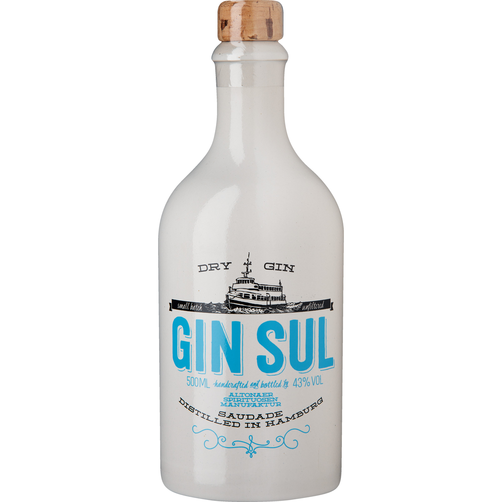 Gin Sul Hamburg Dry Gin, 43 % vol. 0,5 L, Spirituosen