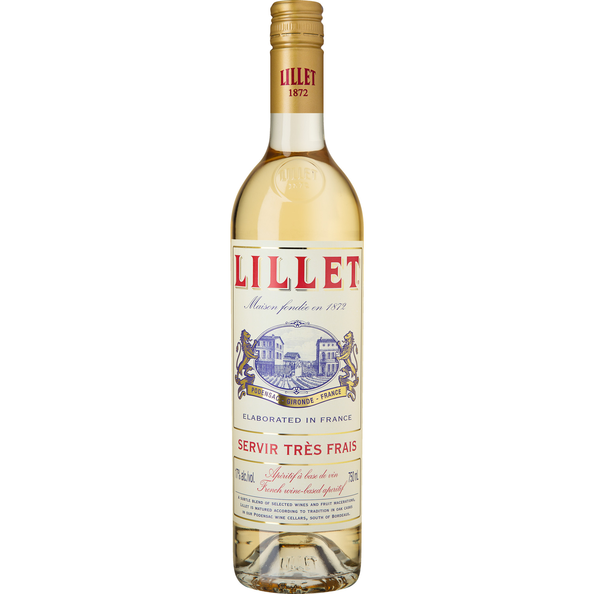 Lillet Blanc, Apéritif à base de vin, 17% Vol, Spirituosen