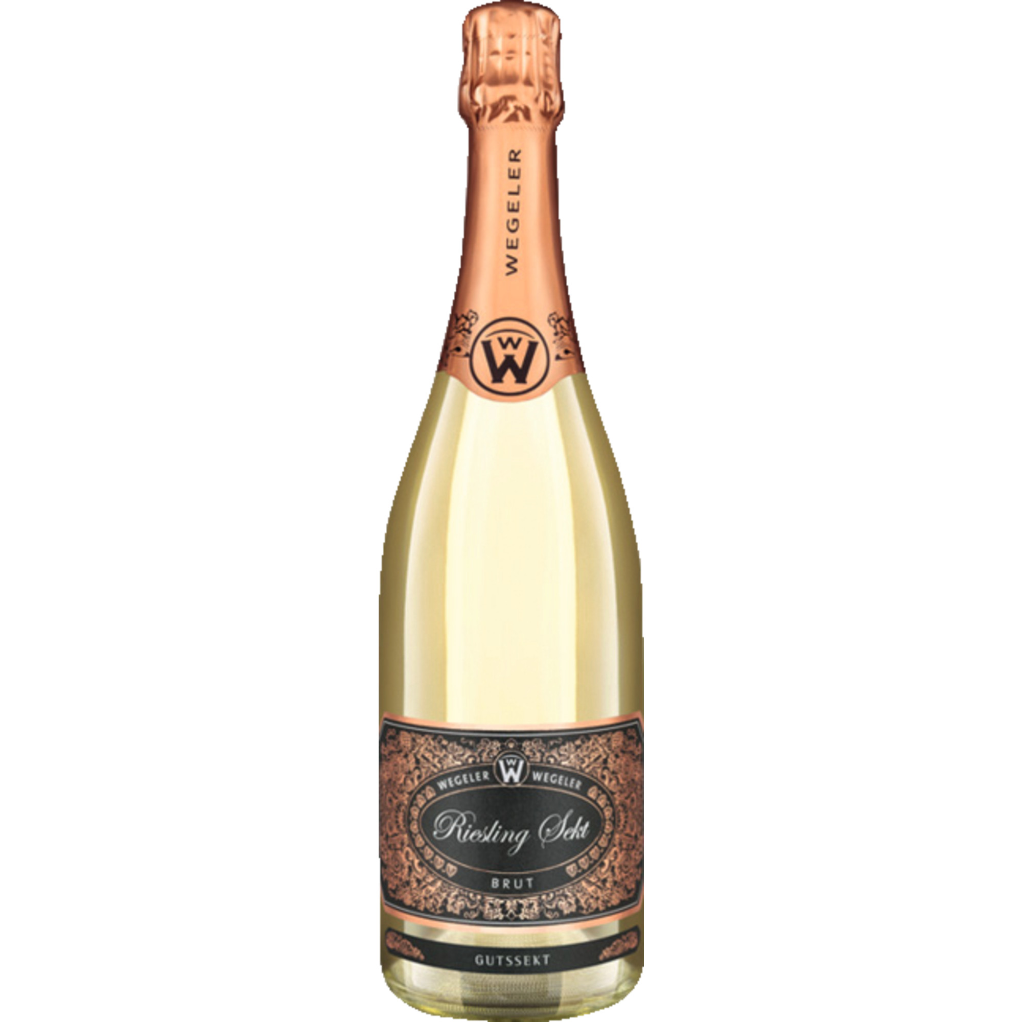 Wegeler Riesling Sekt, Brut, Deutscher Sekt, Deutscher Sekt, Schaumwein