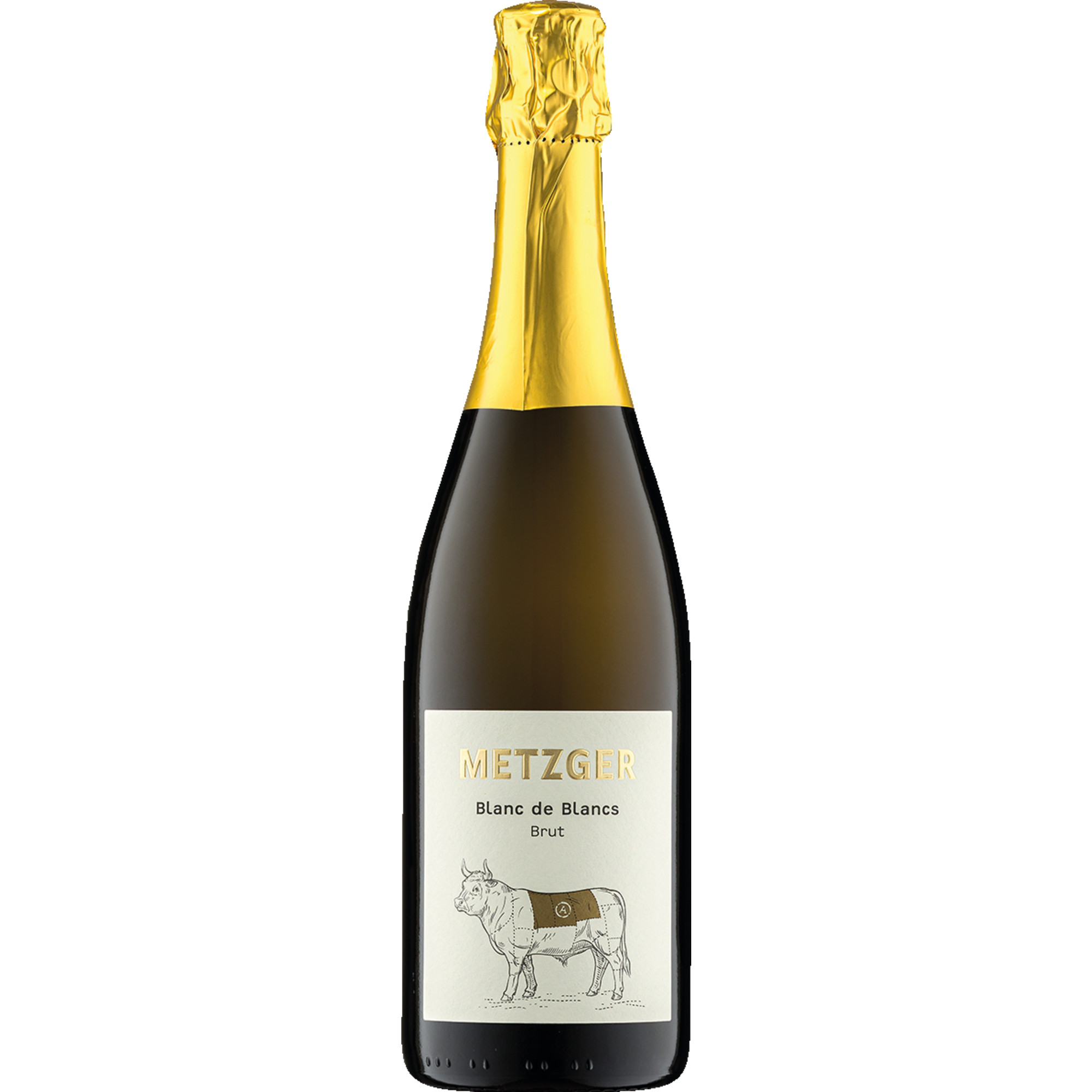 Metzger Blanc de Blancs Sekt, Brut, Deutscher Sekt, Deutscher Sekt, Schaumwein