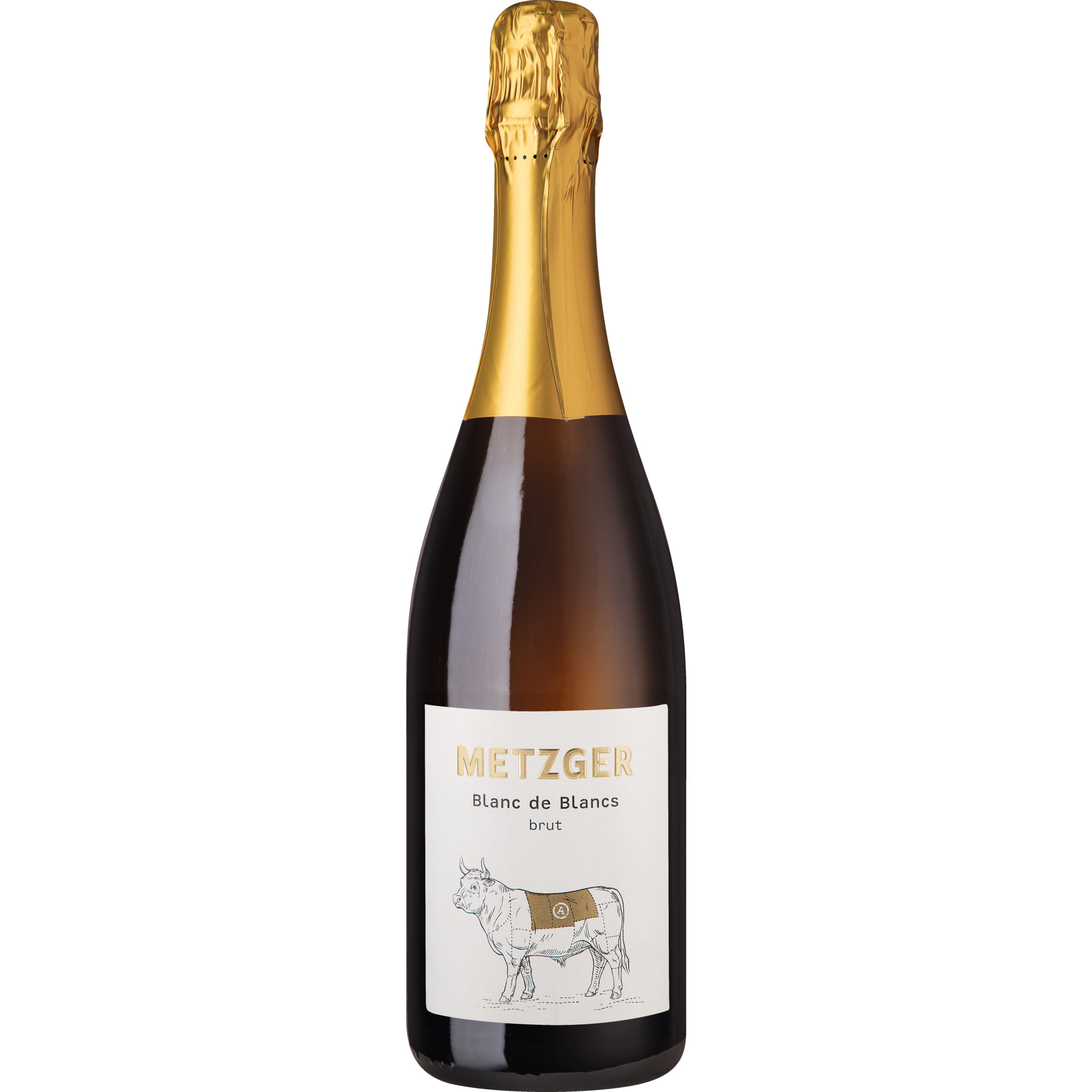 Metzger Blanc de Blancs Sekt, Brut, Deutscher Sekt, Deutscher Sekt, Schaumwein