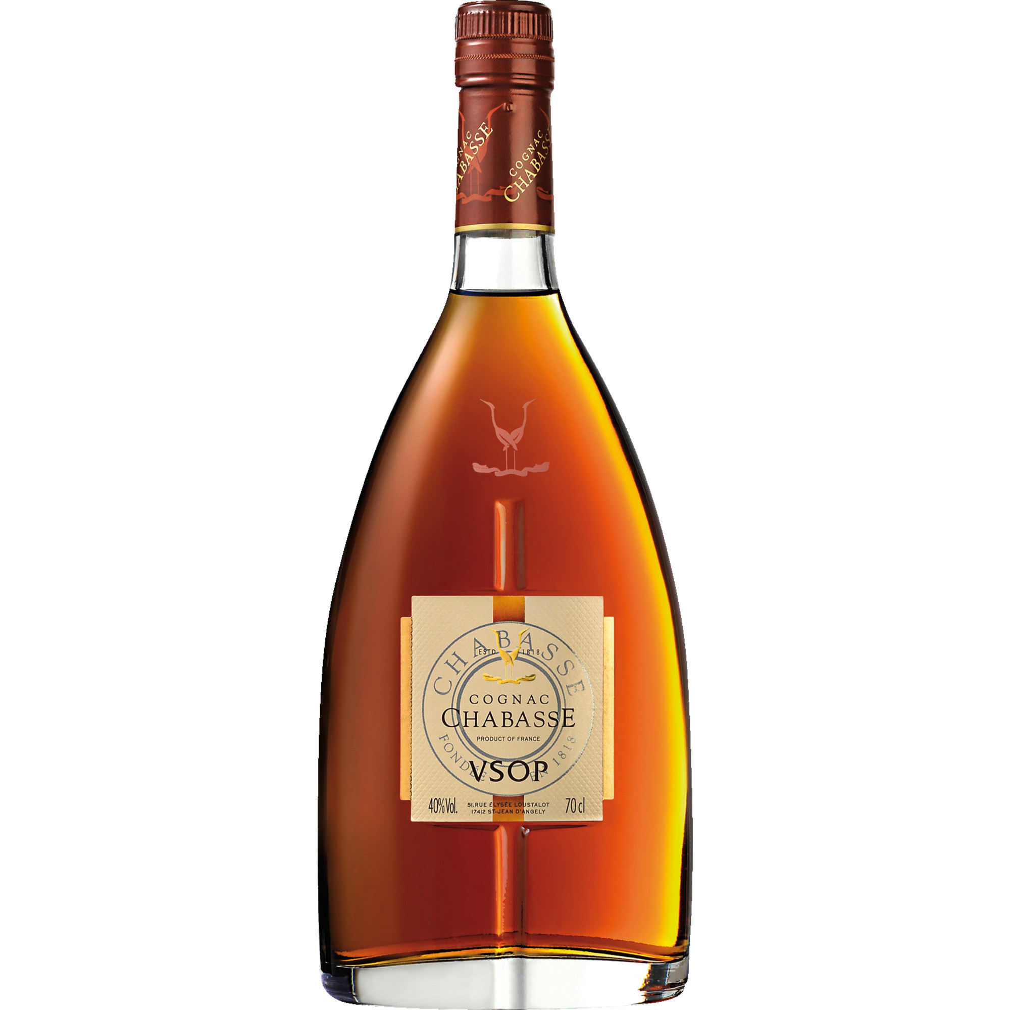 Cognac Chabasse VSOP, Cognac AOP, Geschenketui, 0,7L, Spirituosen