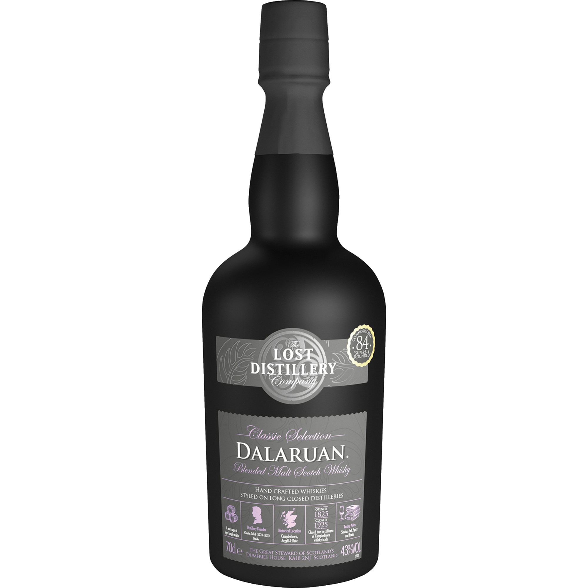 Classic Selection Dalaruan, Blended Malt Scoth Whisky, 43% Vol., 0,7L, Schottland, Spirituosen