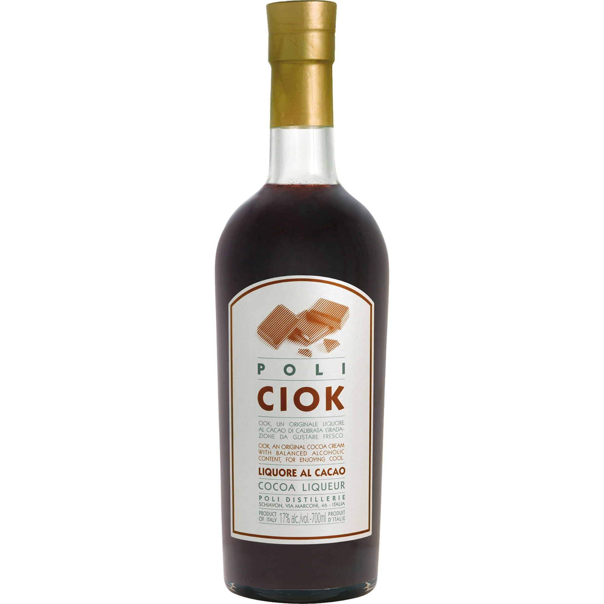 Poli Ciok Kakaolikör, 0,70 L, 17% Vol., Spirituosen