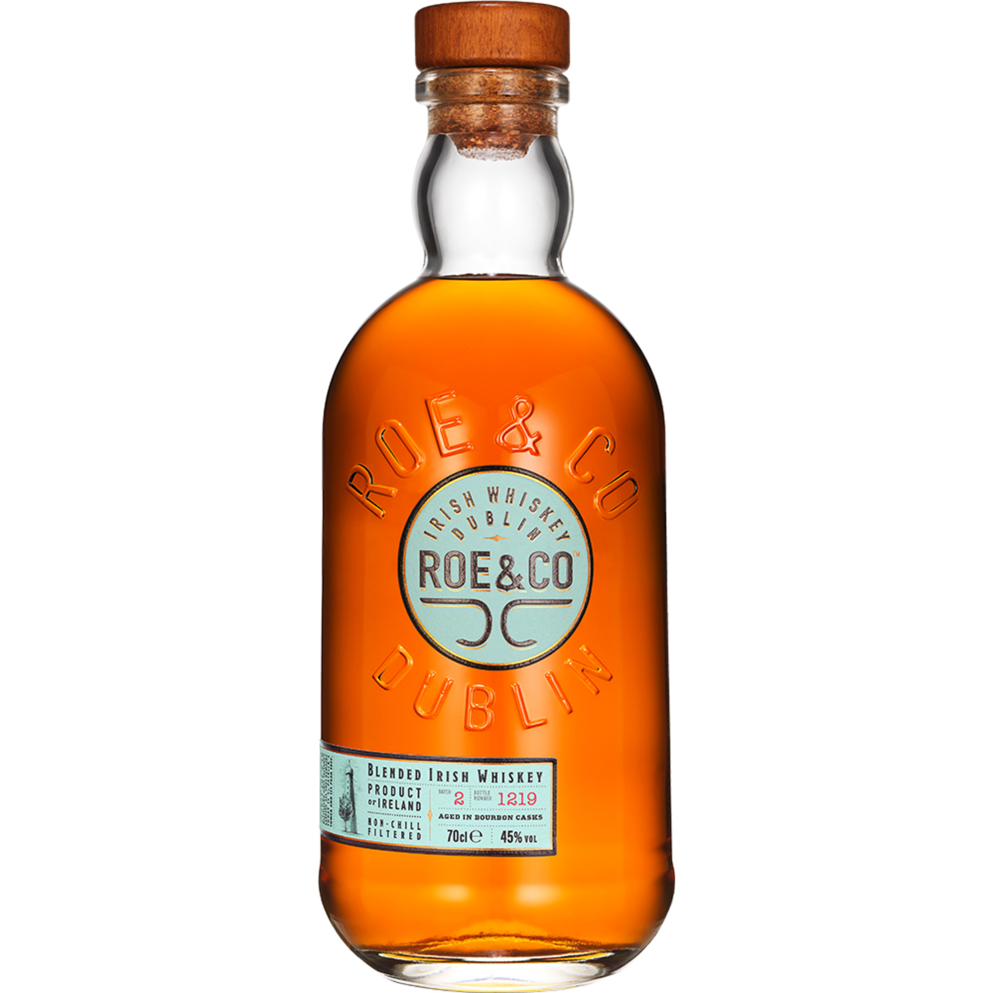 Roe & Co Blended Irish Whiskey, 0,7 L, 45% Vol., Spirituosen