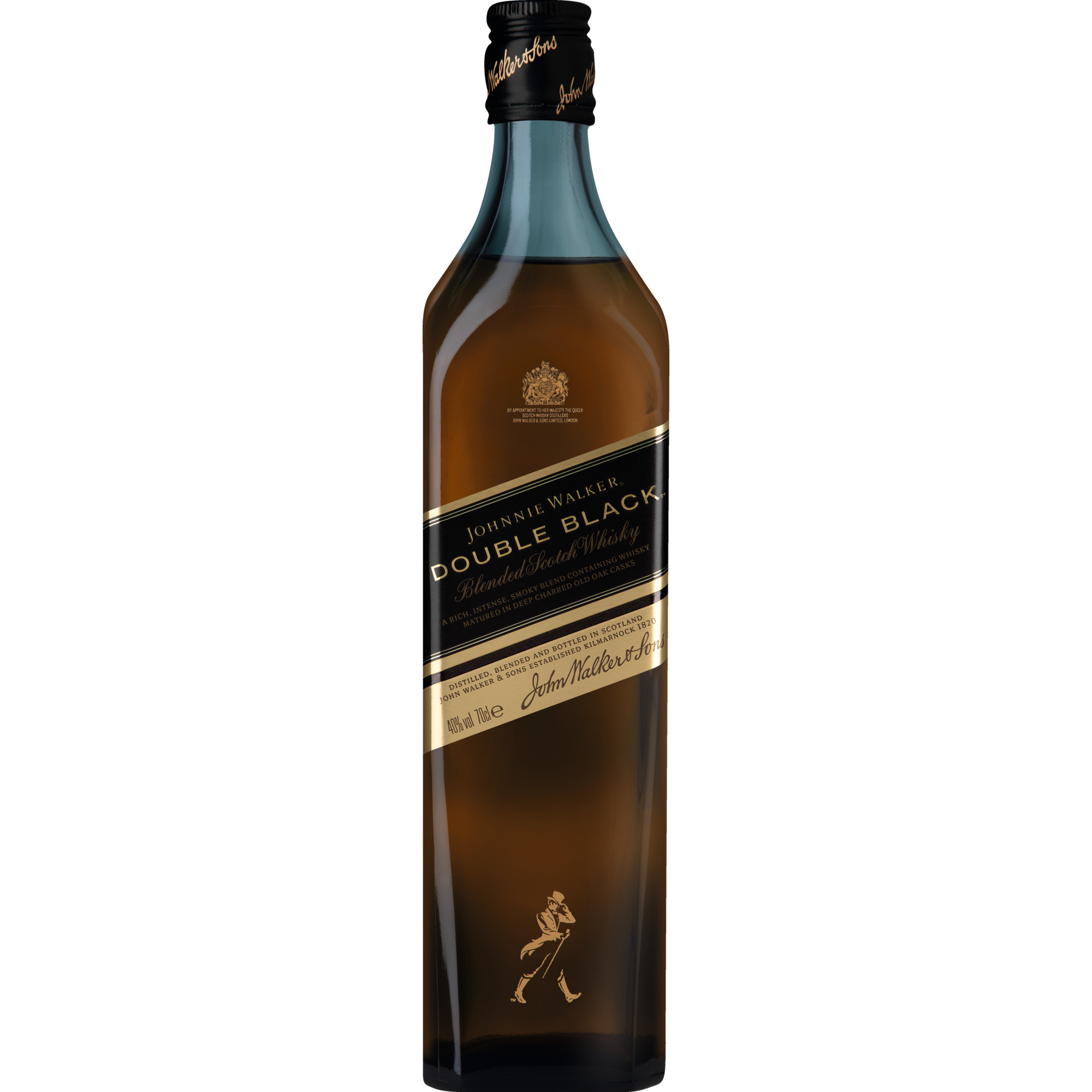 Johnnie Walker Double Black Blended Scotch Whisky, 0,7 L, 40% Vol., Schottland, Spirituosen