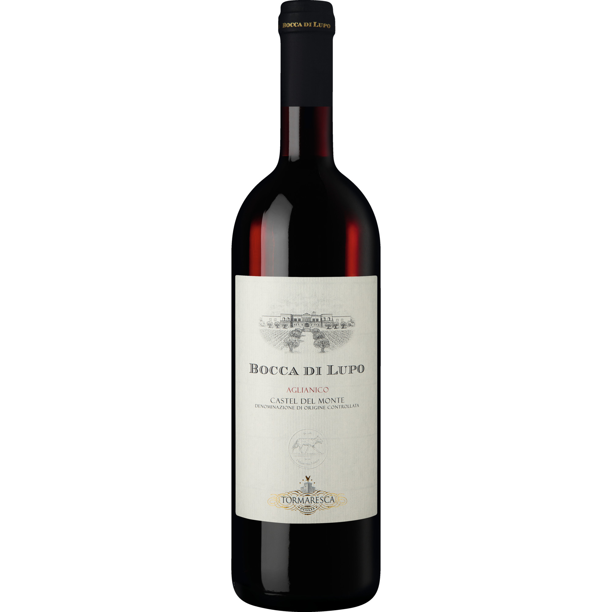 Tenuta Bocca di Lupo Aglianico, Castel del Monte DOC, Apulien, 2015, Rotwein