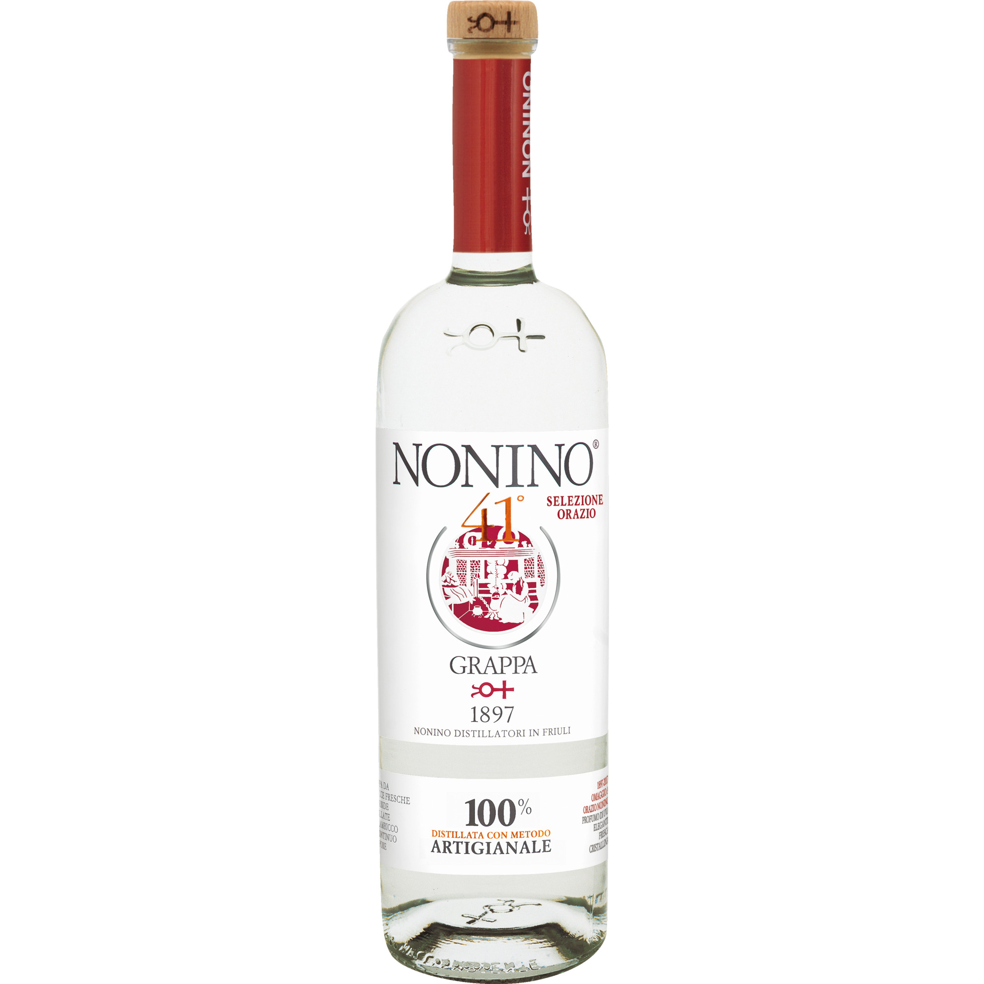 Nonino Grappa 41°, 1 L, 41% Vol., Spirituosen