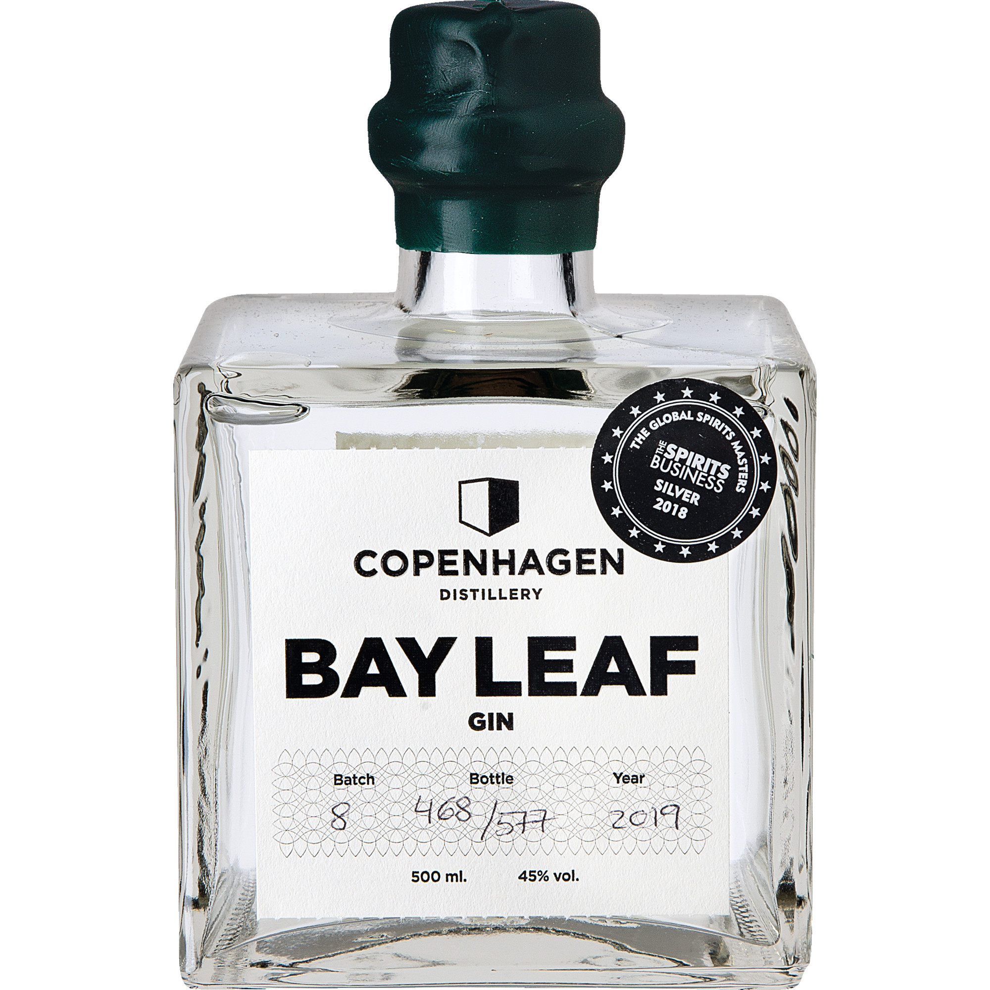 Copenhagen Distillery Bay Leaf Gin, 0,5 L, 45% Vol., Spirituosen