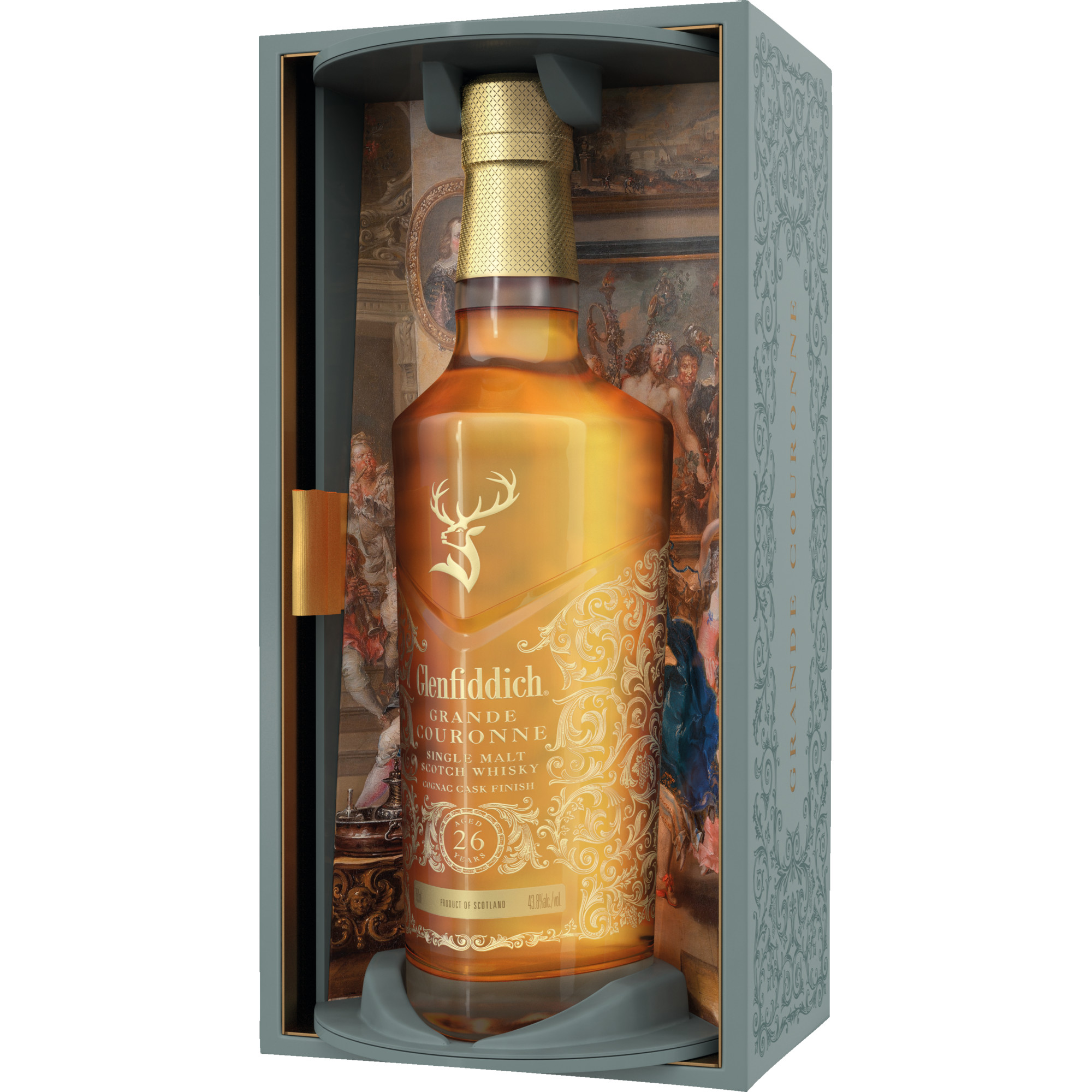 Glenfiddich 26 Grande Couronne Single Malt Whisky, 0,7L, 43,8% Vol., Schottland, Spirituosen