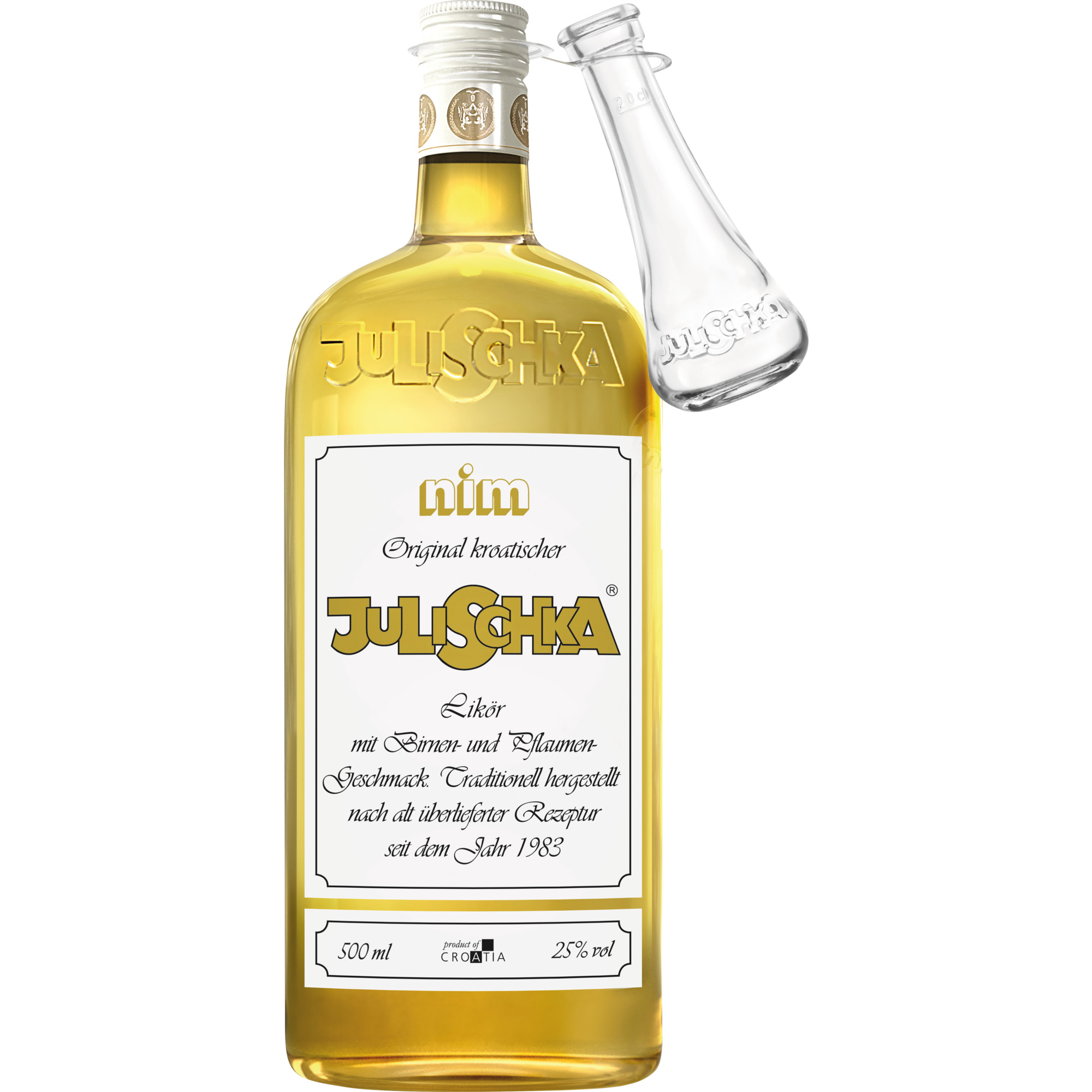 Julischka Likör, Kroatien, 25%, 0,5l, Spirituosen