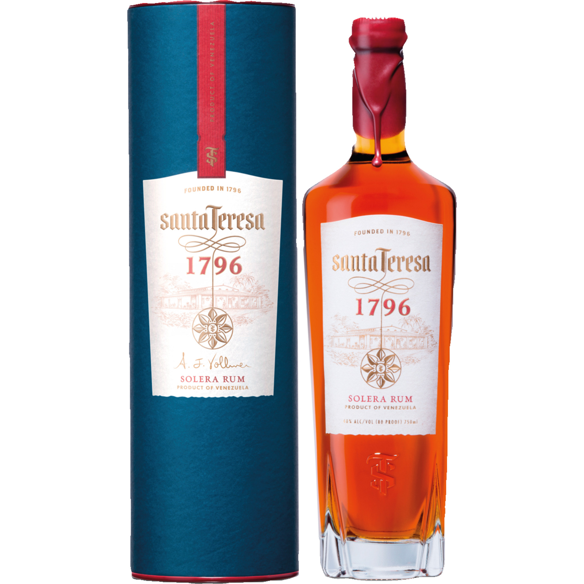 Santa Teresa 1796, 0,7l, 40% Vol., Rum, Spirituosen