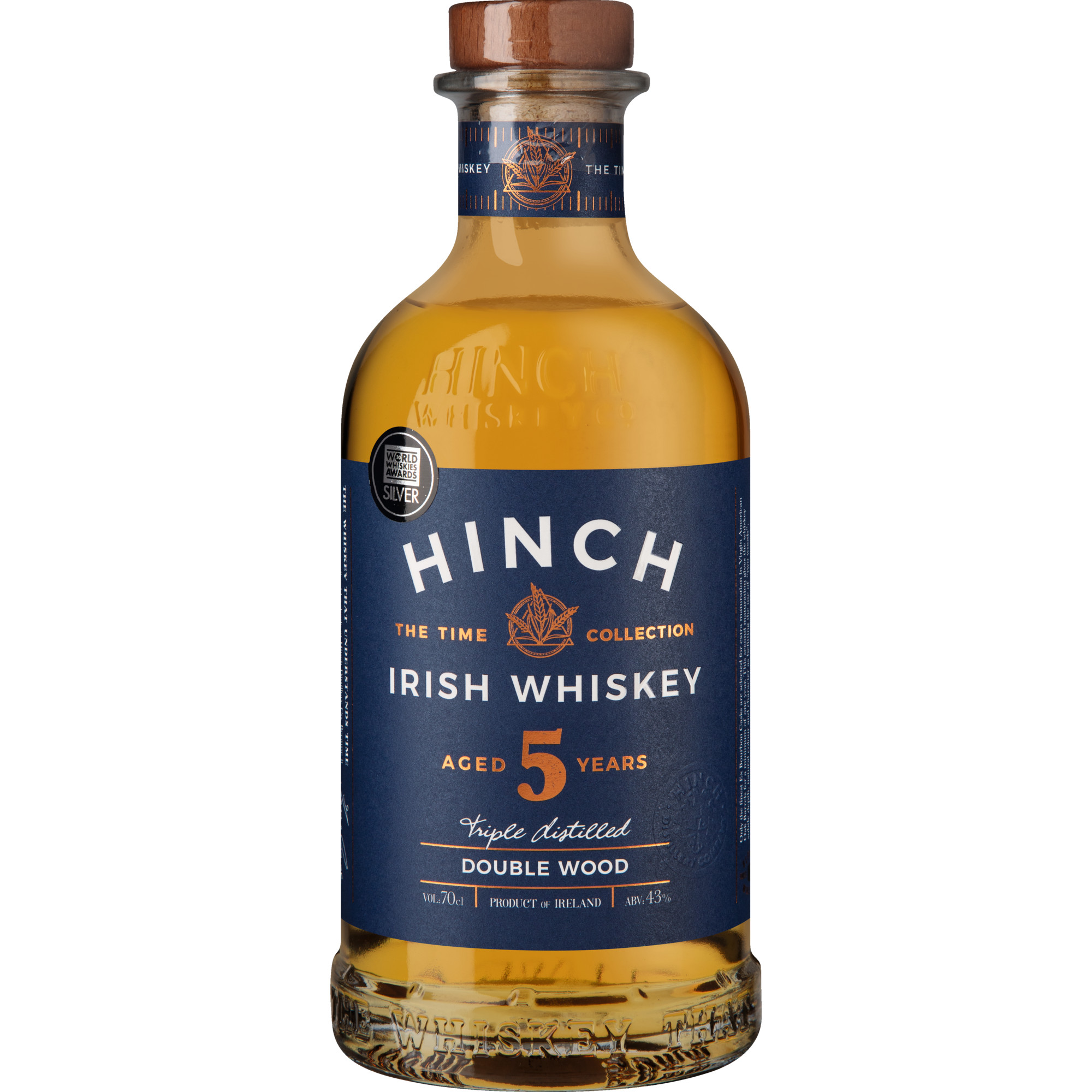 Hinch Double Wood 5 Years, Irish Whiskey, Irland, 0,7 L, 43% Vol., Spirituosen