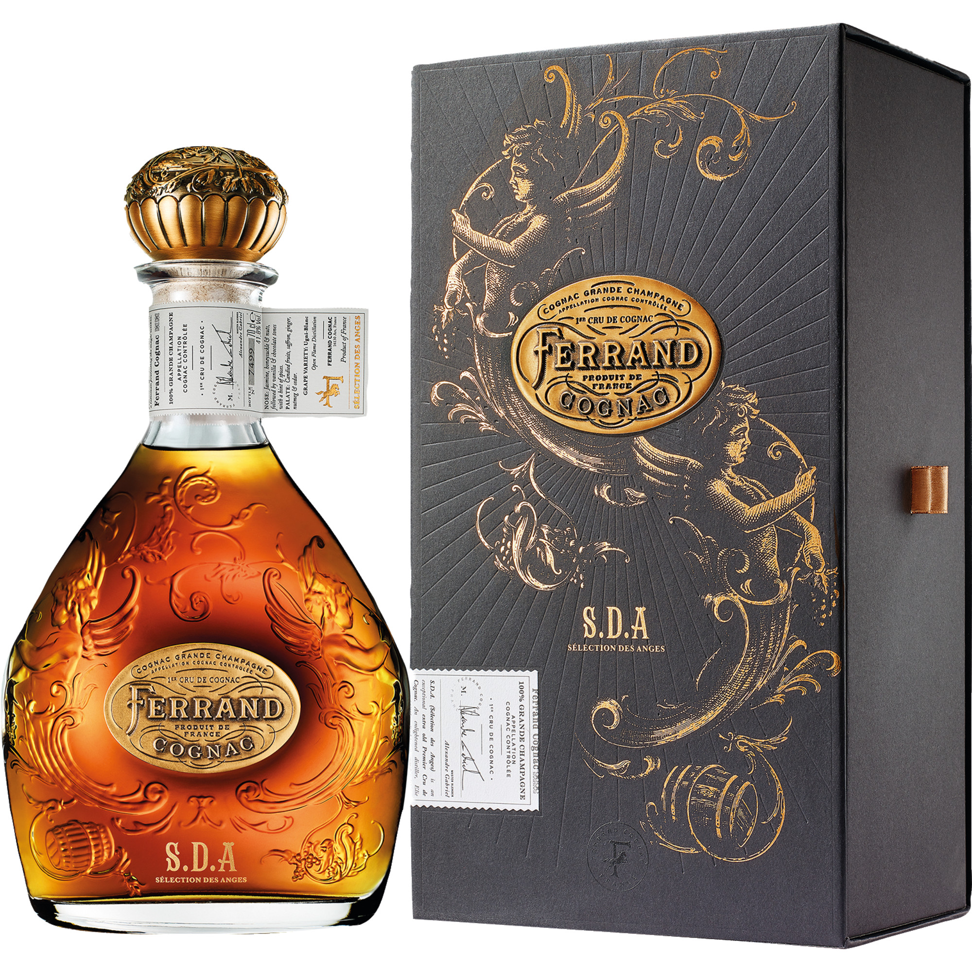 Cognac Pierre Ferrand Sélection des Anges, 1er Gru de Cognac, 0,7 L, 41,8% Vol., in Etui, Cognac, Spirituosen