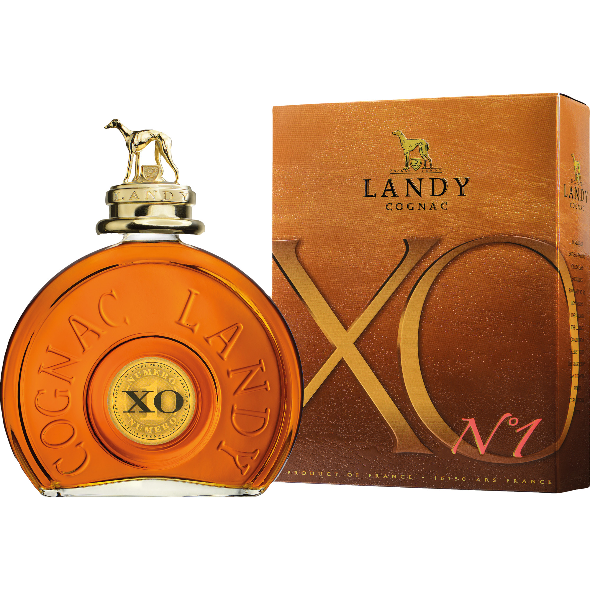 Cognac Landy XO No 1, Cognac AOP, 0,7 L 40% Vol. in Etui, Cognac, Spirituosen