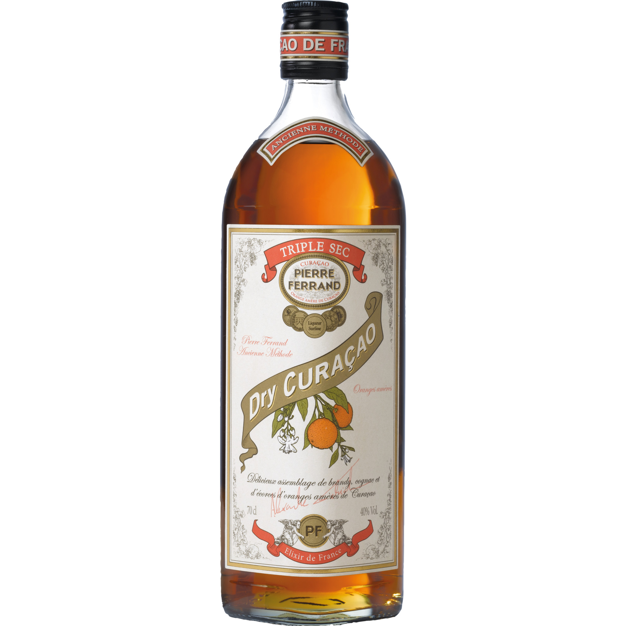 Pierre Ferrand Dry Curaçao Triple Sec, Frankreich, 0,7 L, 40% Vol., Spirituosen
