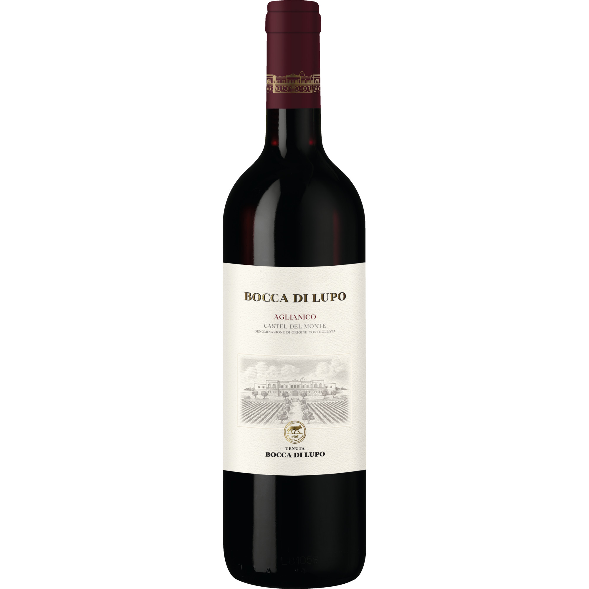 Tenuta Bocca di Lupo Aglianico, Castel del Monte DOC, Apulien, 2018, Rotwein