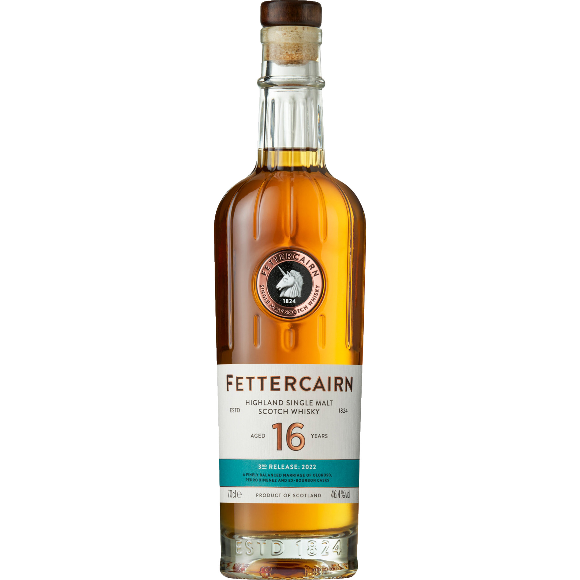 Fettercairn Highland Single Malt 16 Years, Limited Edition Scotch Whisky,0,7 L, 40% Vol., Schottland, Spirituosen