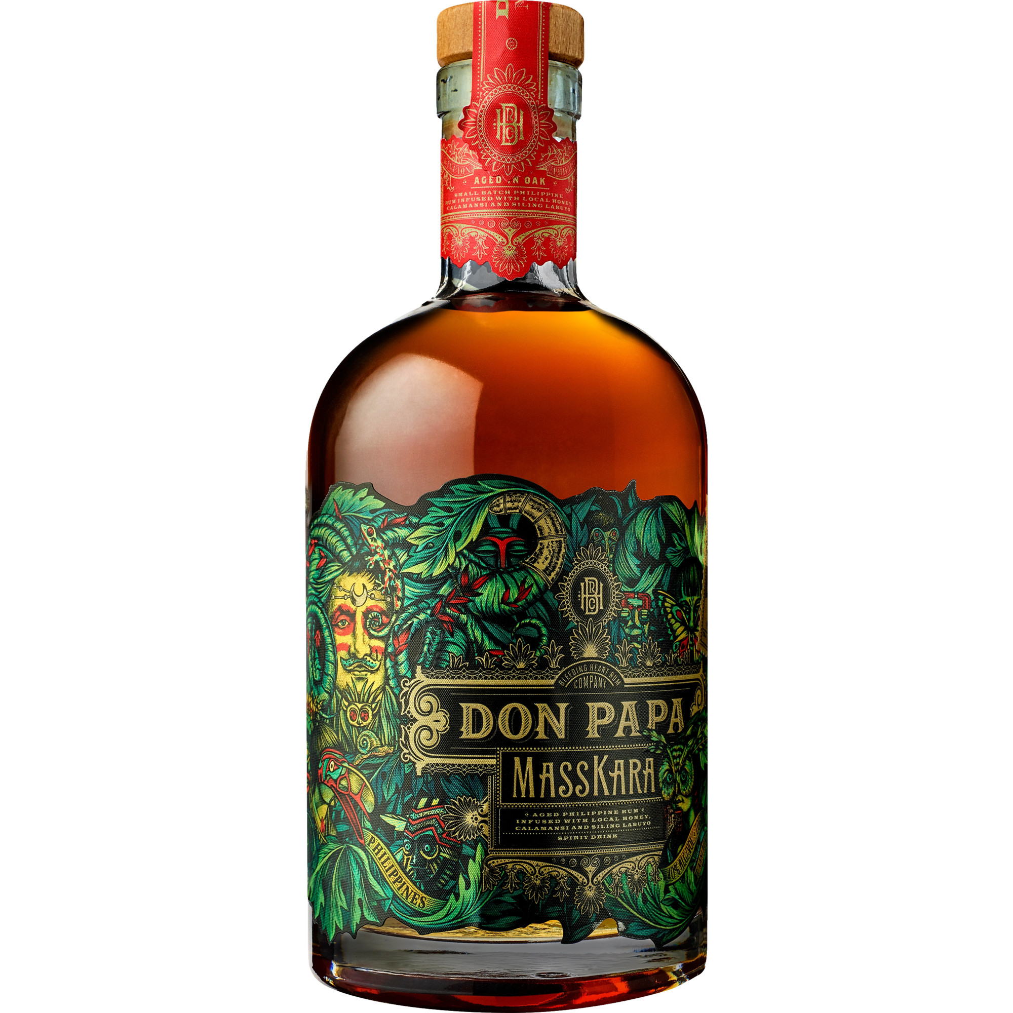 Don Papa Masskara, Negros Philippinen, 0,7 L, 40% Vol., Spirituosen