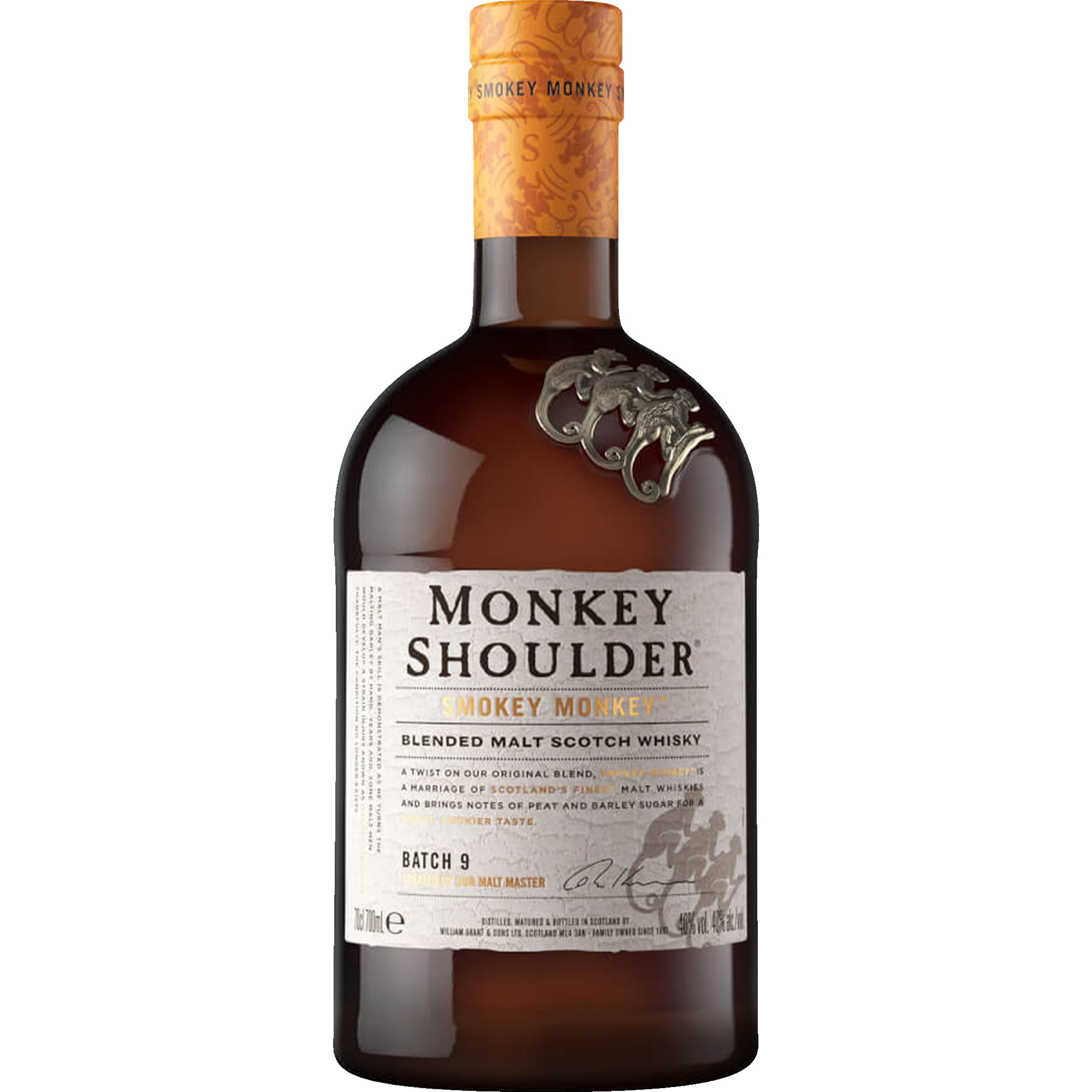 Monkey Shoulder Smokey Monkey Blended Whisky, Schottland, 40% Vol., 0,7 L, Schottland, Spirituosen