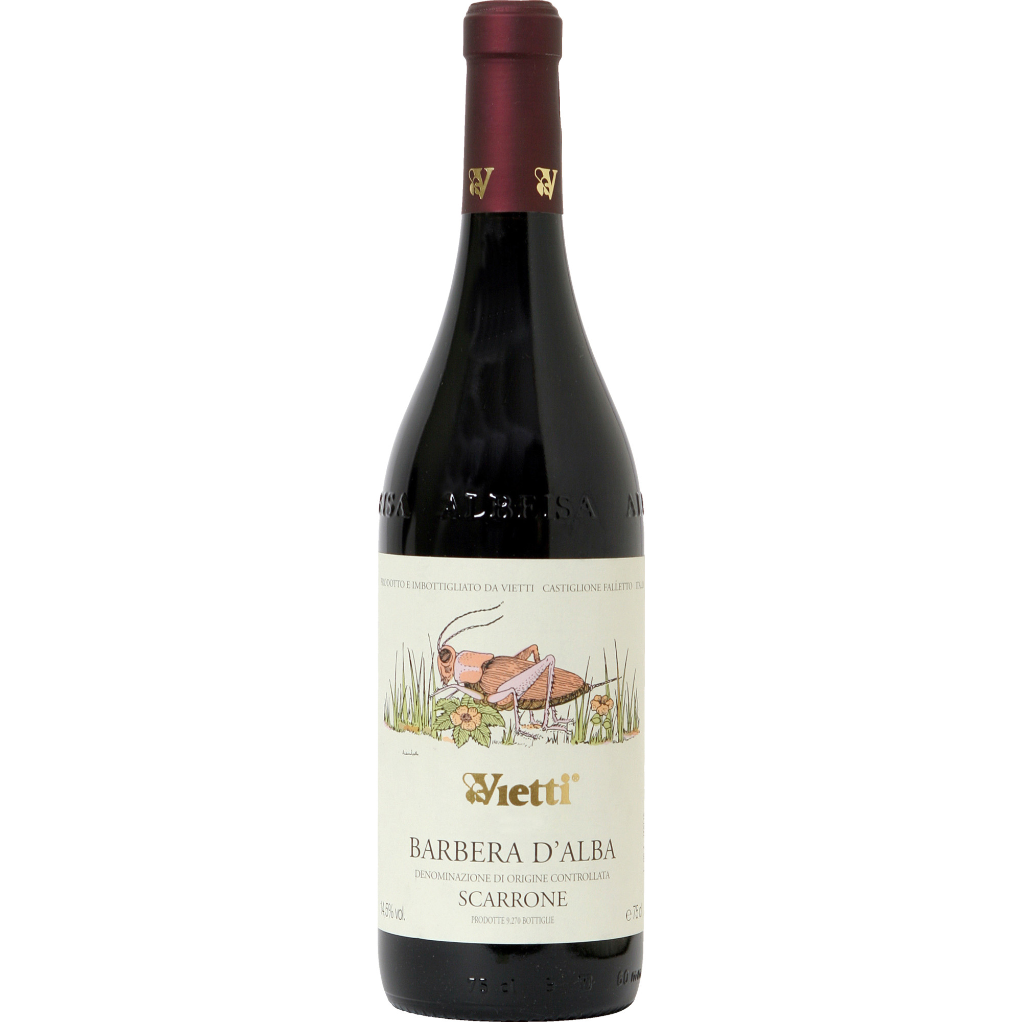 Vietti Barbera d’Alba Scarrone, Barbera d’Alba DOC, Piemont, 2021, Rotwein