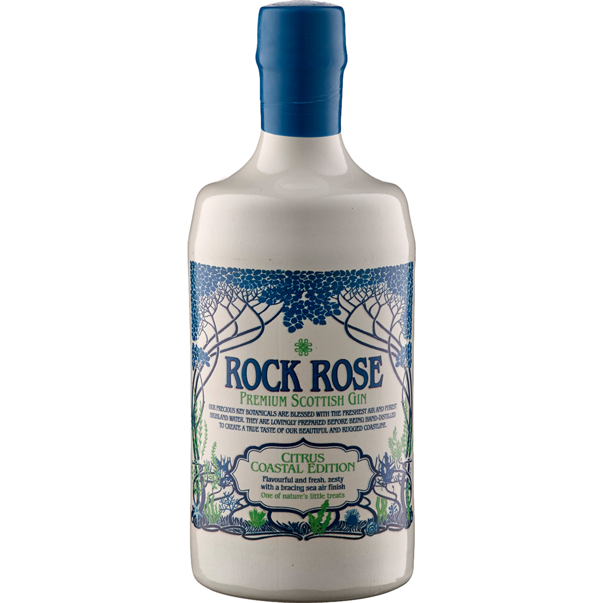 Rock Rose Premium Scottish Gin, Citrus Coastal Edition, 41,5%, 0,7 L, Schottland, Spirituosen