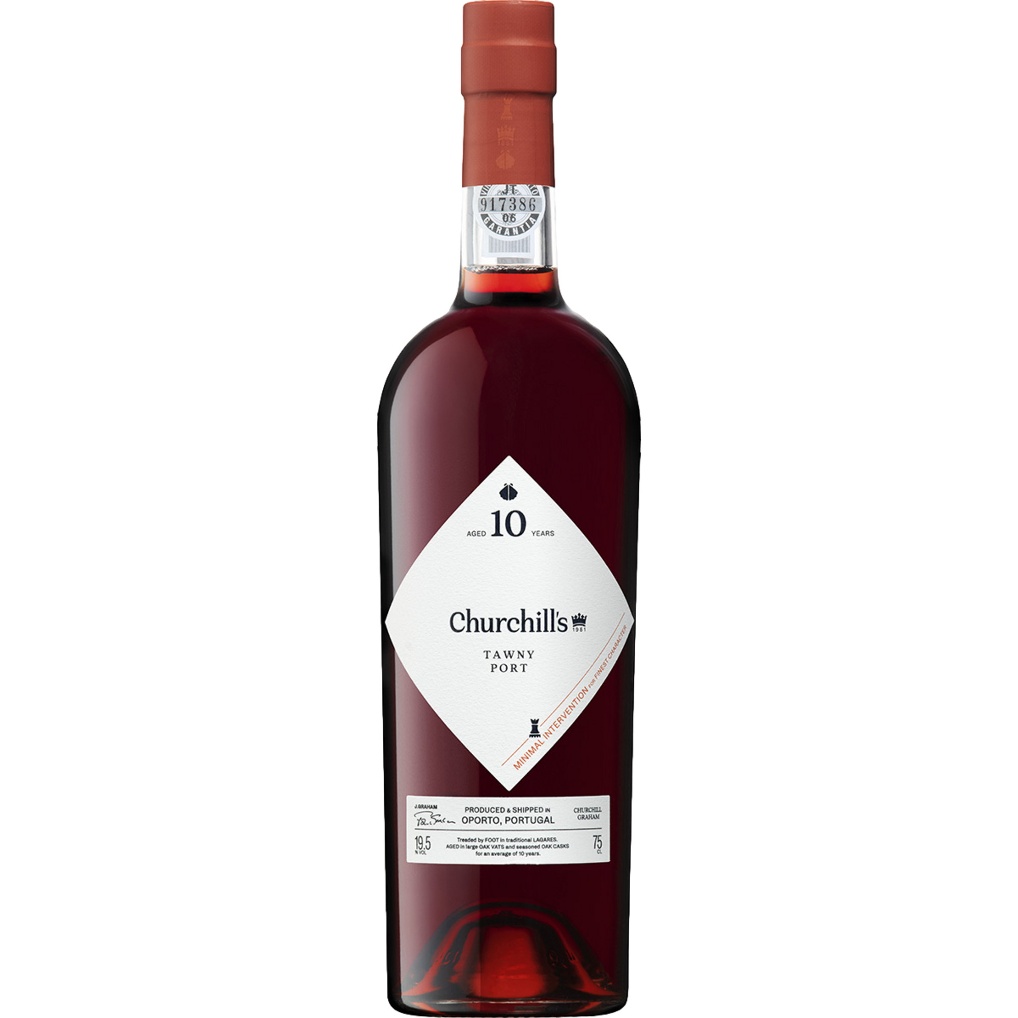 Churchill's Tawny Port 10 Year Old, Duoro DOC 19,5% Vol, 0,75 L, Douro, Spirituosen