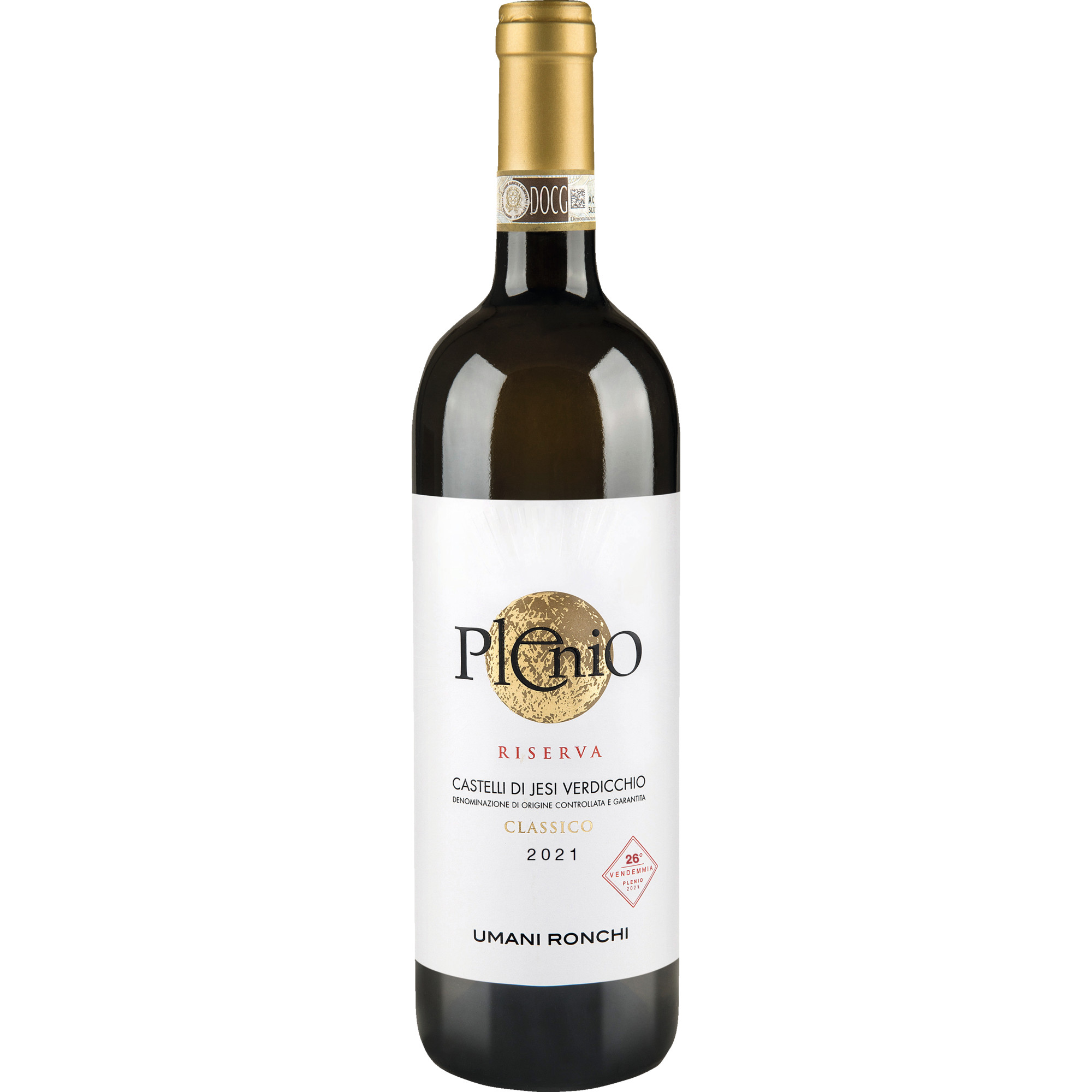 Plenio Verdicchio Riserva, Verdicchio dei Castelli di Jesi Classico Ris. DOCG, Marken, 2021, Weißwein