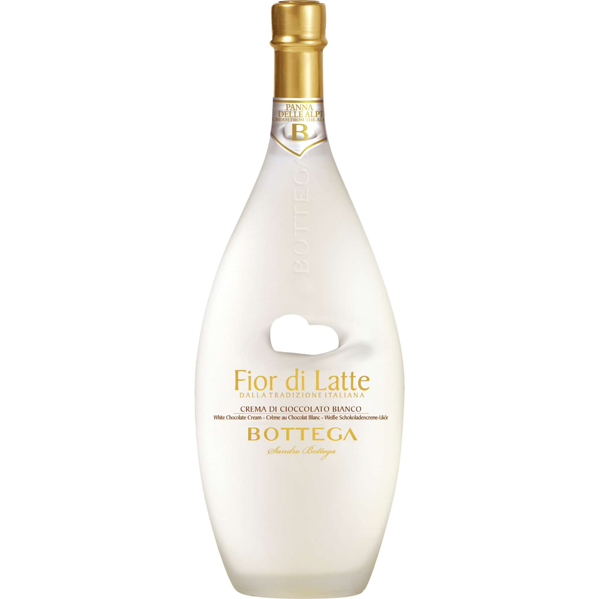 Bottega Fior di Latte Crema di Cioccolato Bianco, 0,5 L, 15% Vol., Spirituosen