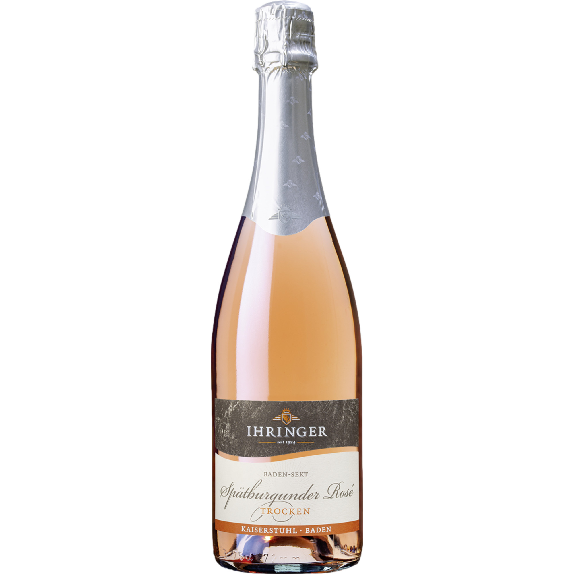 Ihringer Spätburgunder Rosé Sekt, Trocken, Deutscher Sekt, Baden, Schaumwein