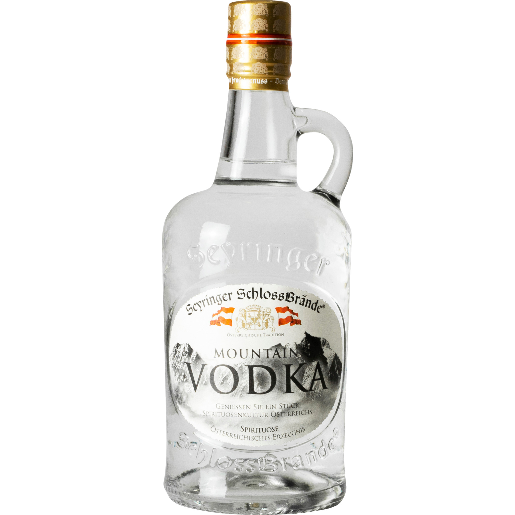 Seyringer Mountain Vodka, Österreich, 0,5 L, 38% Vol., Spirituosen