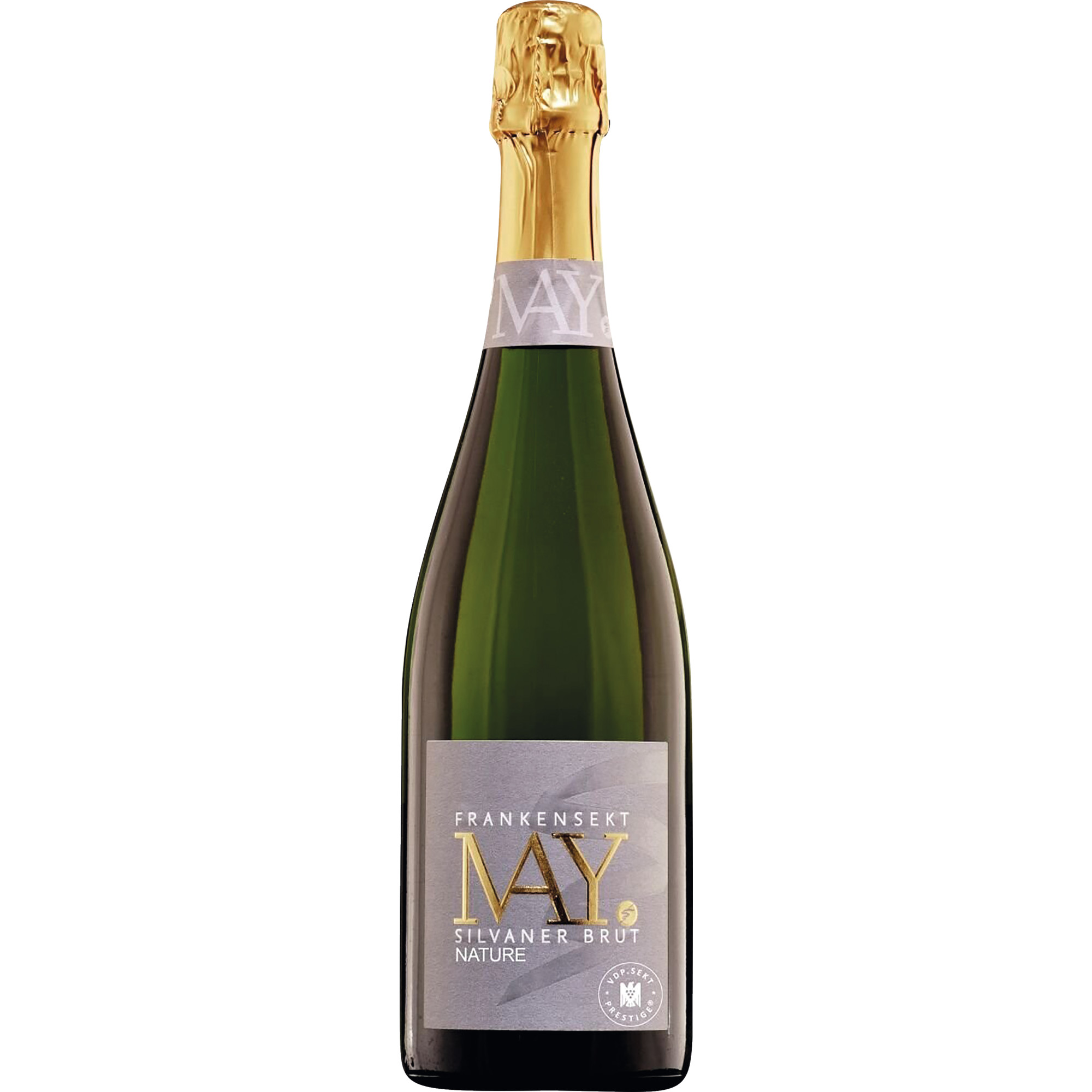 Rudolf May Silvaner Sekt Prestige, Brut Nature, Franken, Franken, 2018, Schaumwein