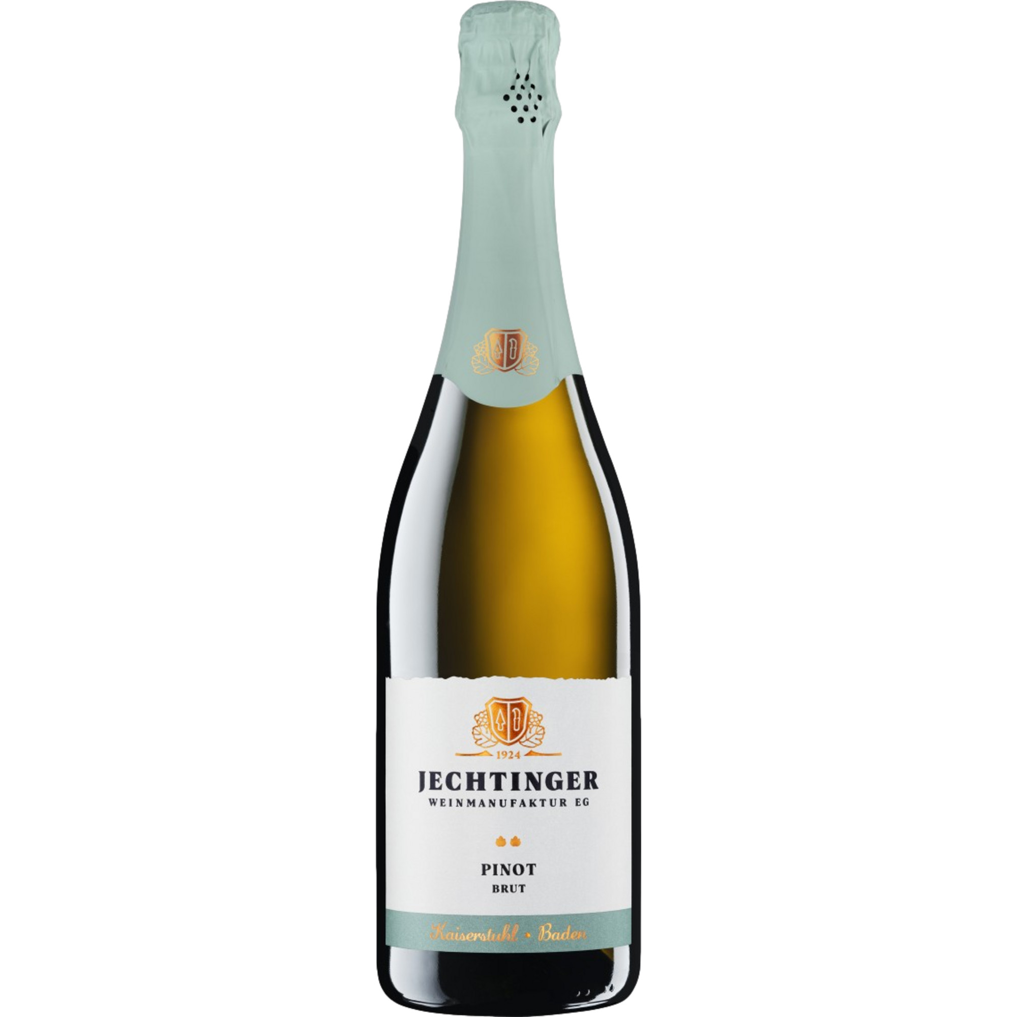 Jechtinger Pinot Sekt, Brut, Baden, Baden, 2021, Schaumwein