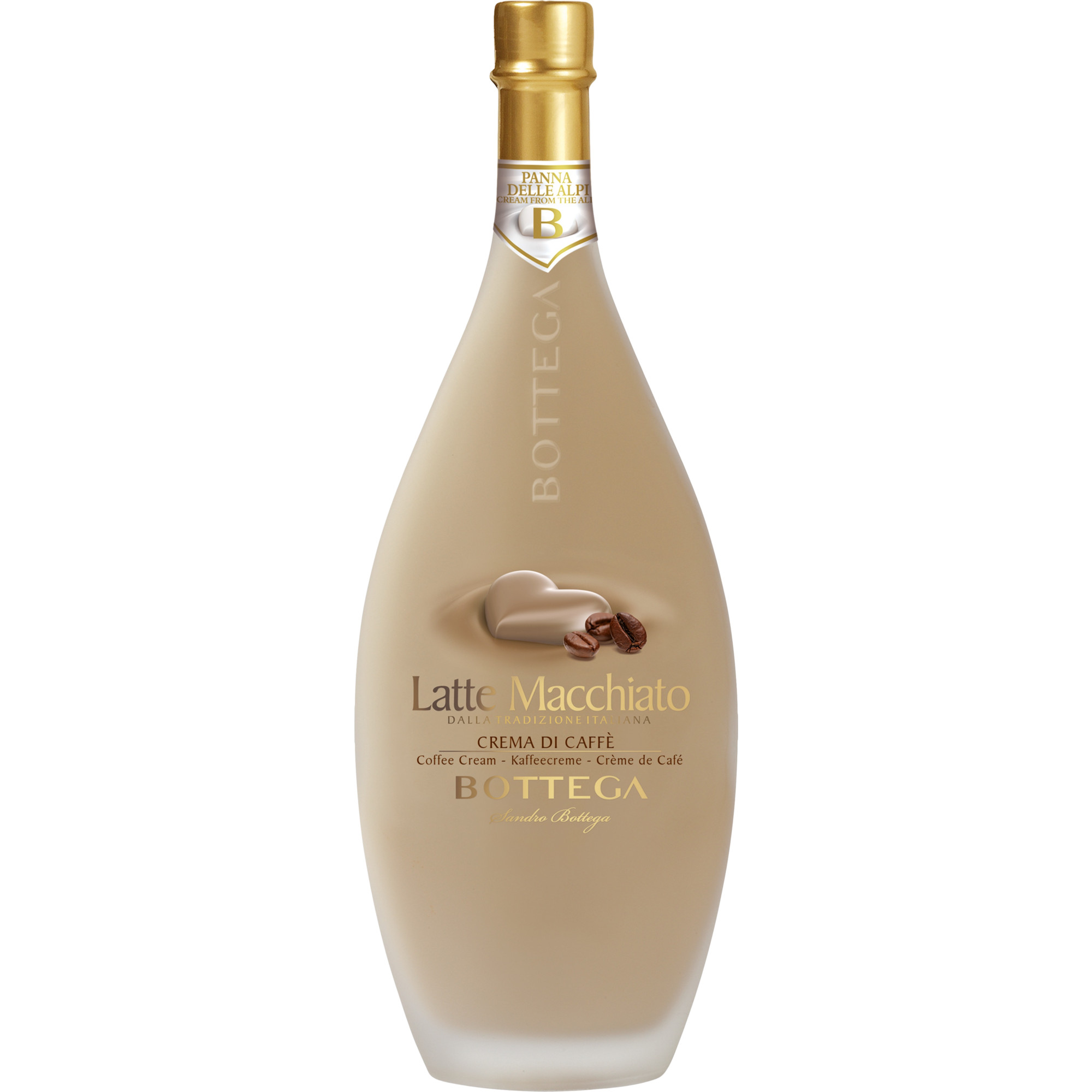 Bottega Latte Macchiato Likör, Italien, 0,5 L, 15% Vol., Venetien, Spirituosen