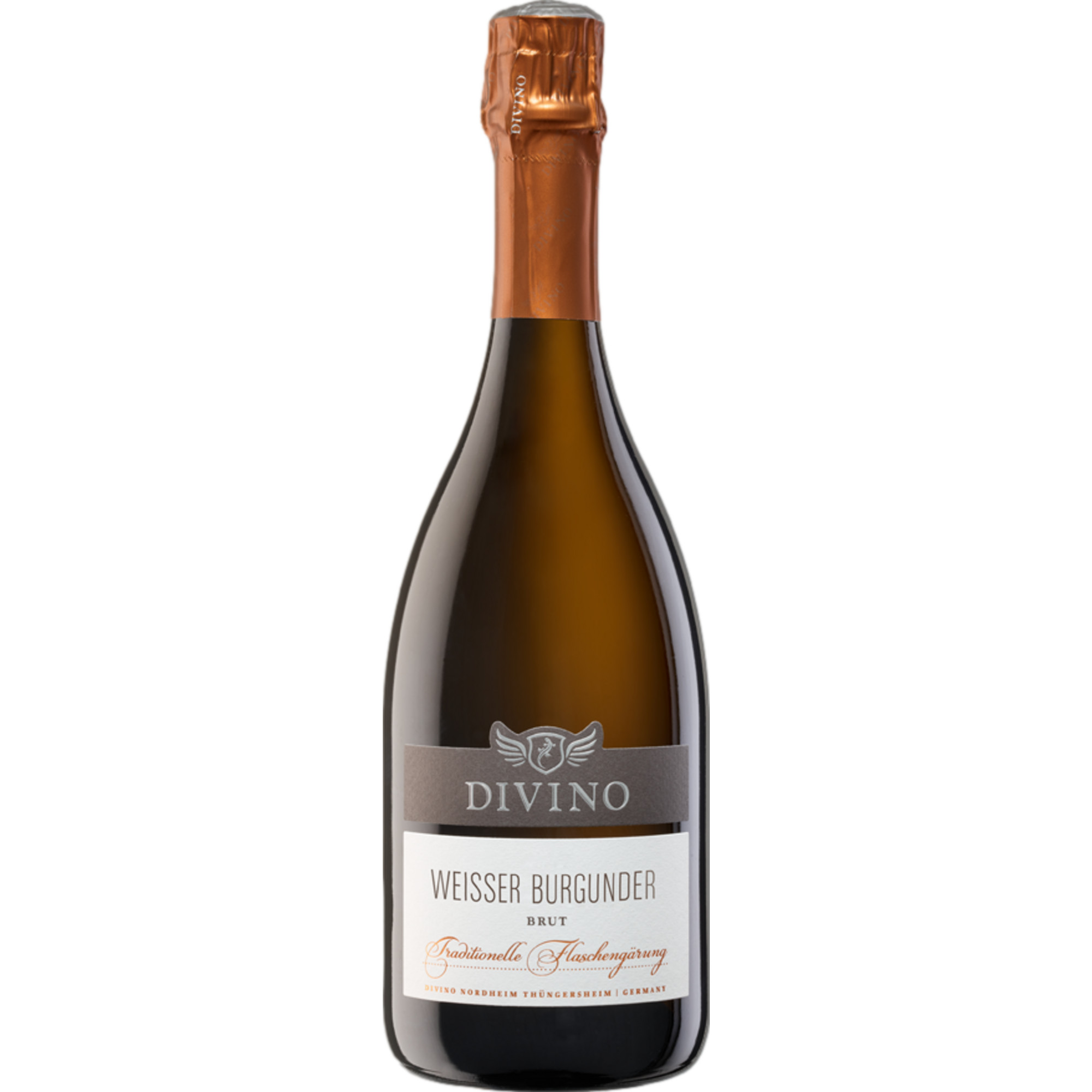 Divino Weisser Burgunder Sekt, Brut, Franken, Franken, 2021, Schaumwein