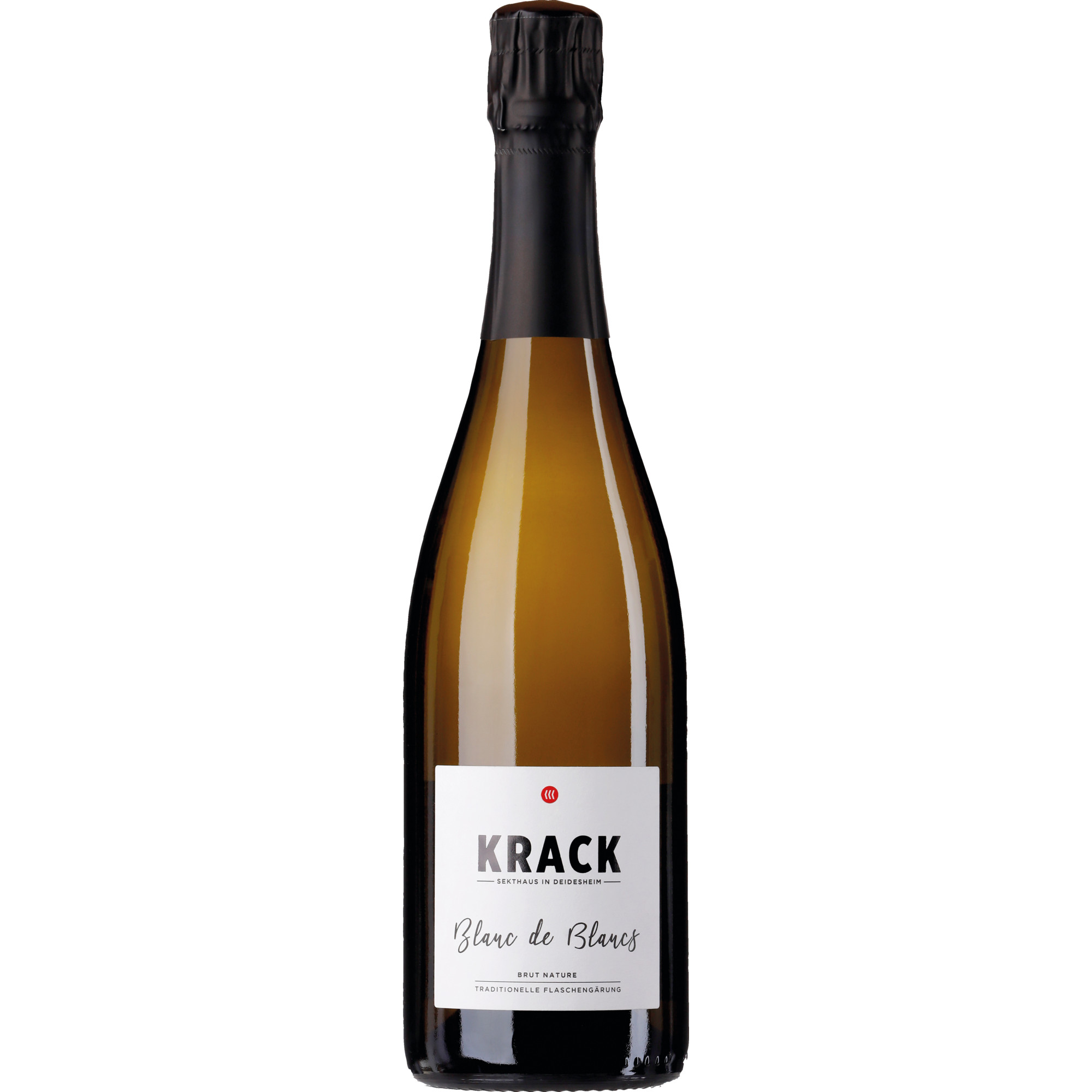 Krack Blanc de Blancs Sekt, Brut Nature, Deutscher Sekt, Deutscher Sekt, 2021, Schaumwein