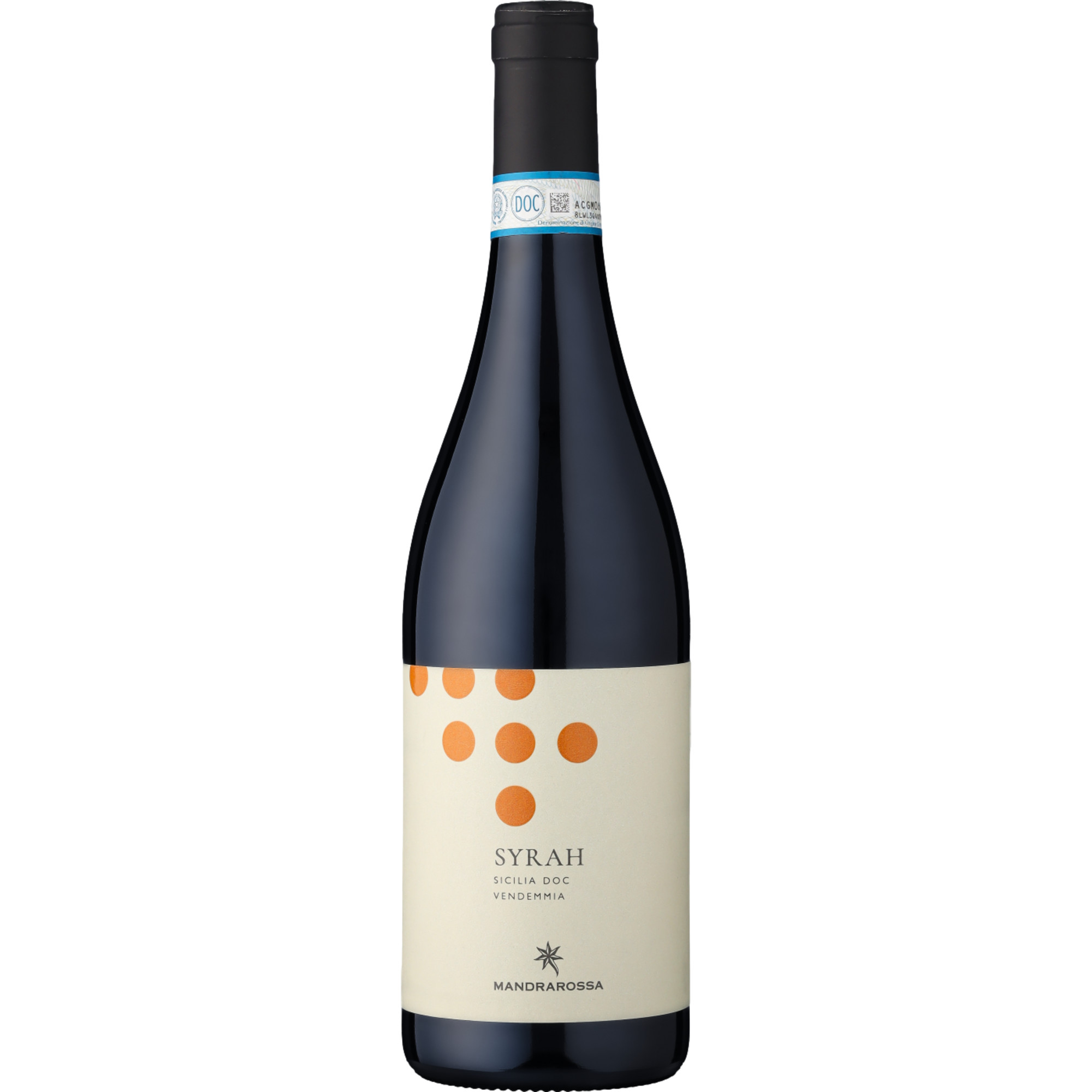 Mandrarossa Desertico Syrah Rosso Sicilia DOC, Sicilia DOC, Sizilien, 2024, Rotwein