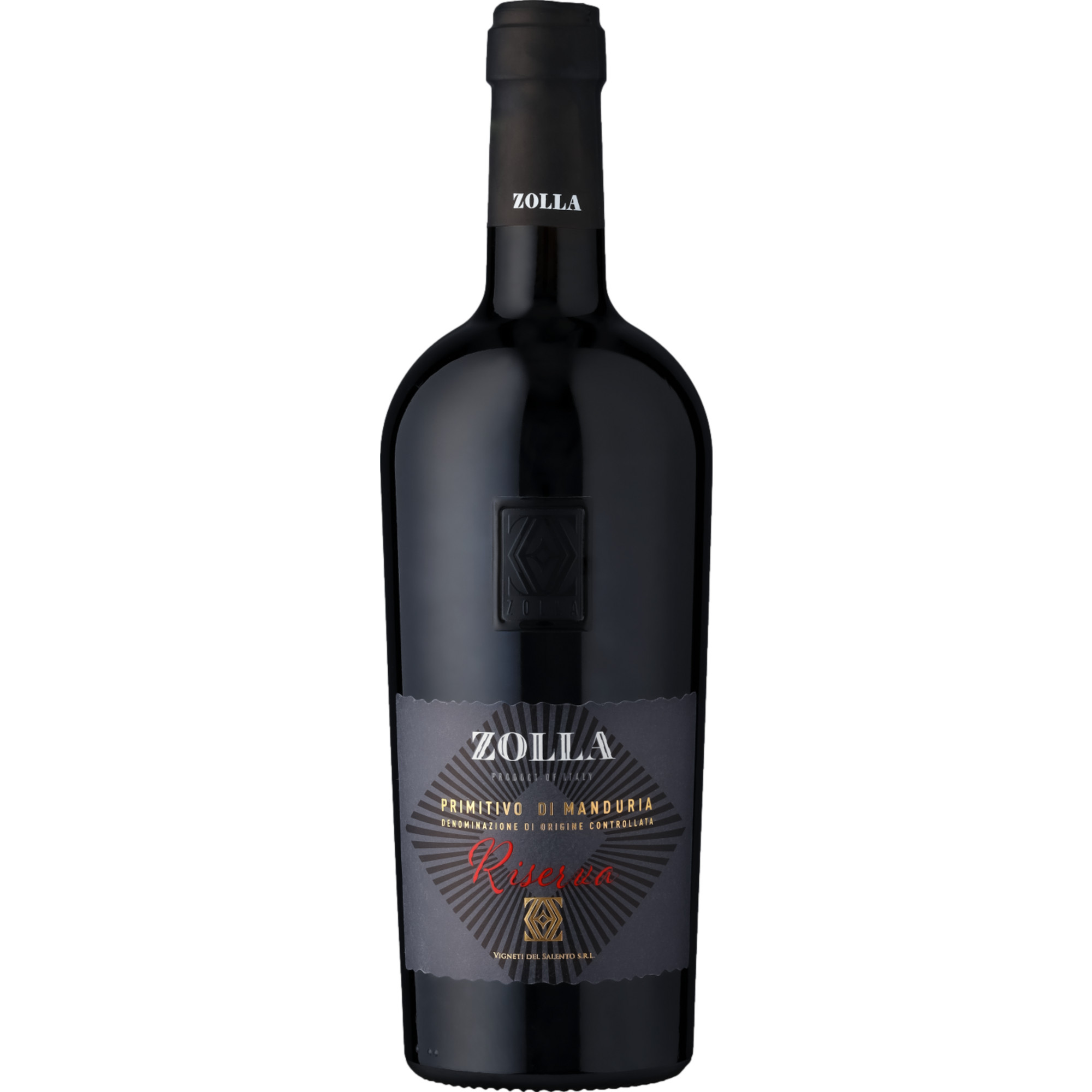 Zolla Primitivo di Manduria Riserva DOC, Primitivo di Manduria DOC, Marken, 2018, Rotwein