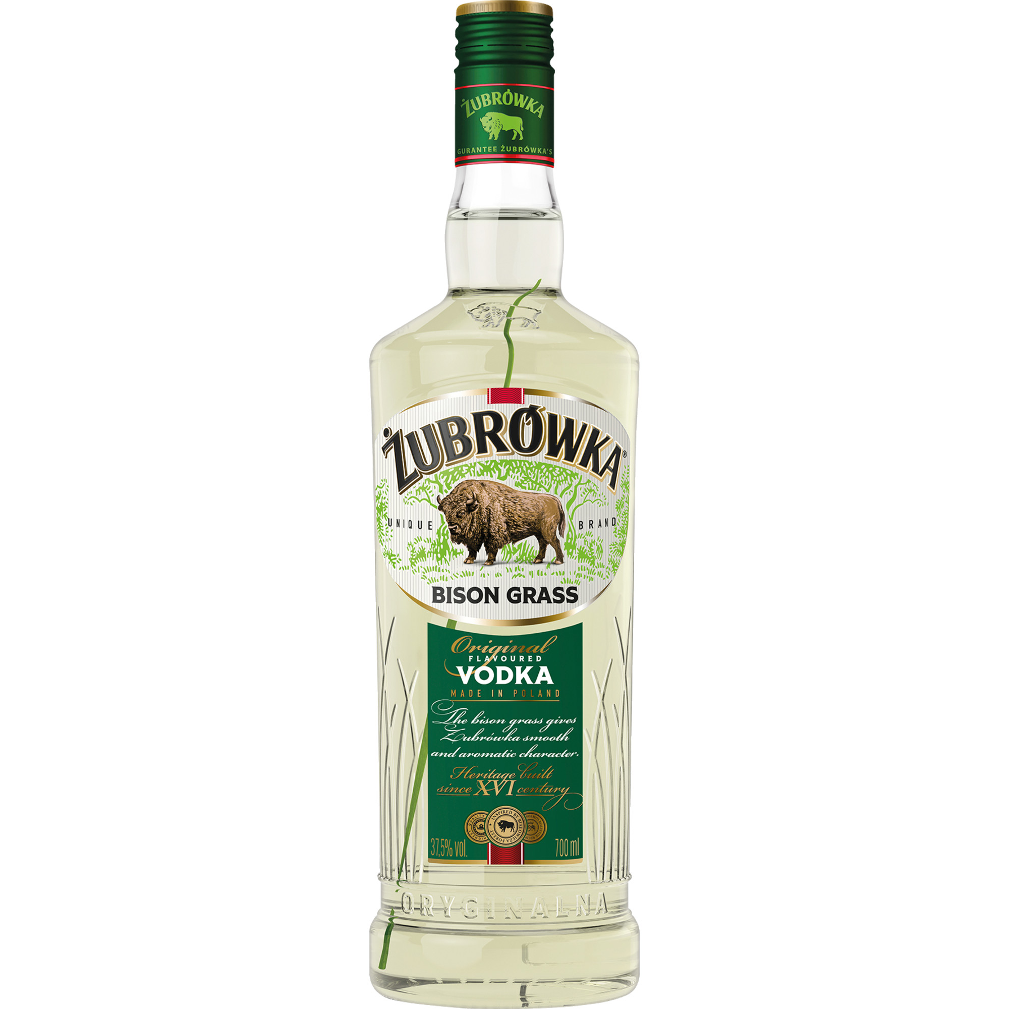 Zubrowka Bison Grass Vodka, Polen, 0,7 L, 37,5% Vol., Spirituosen