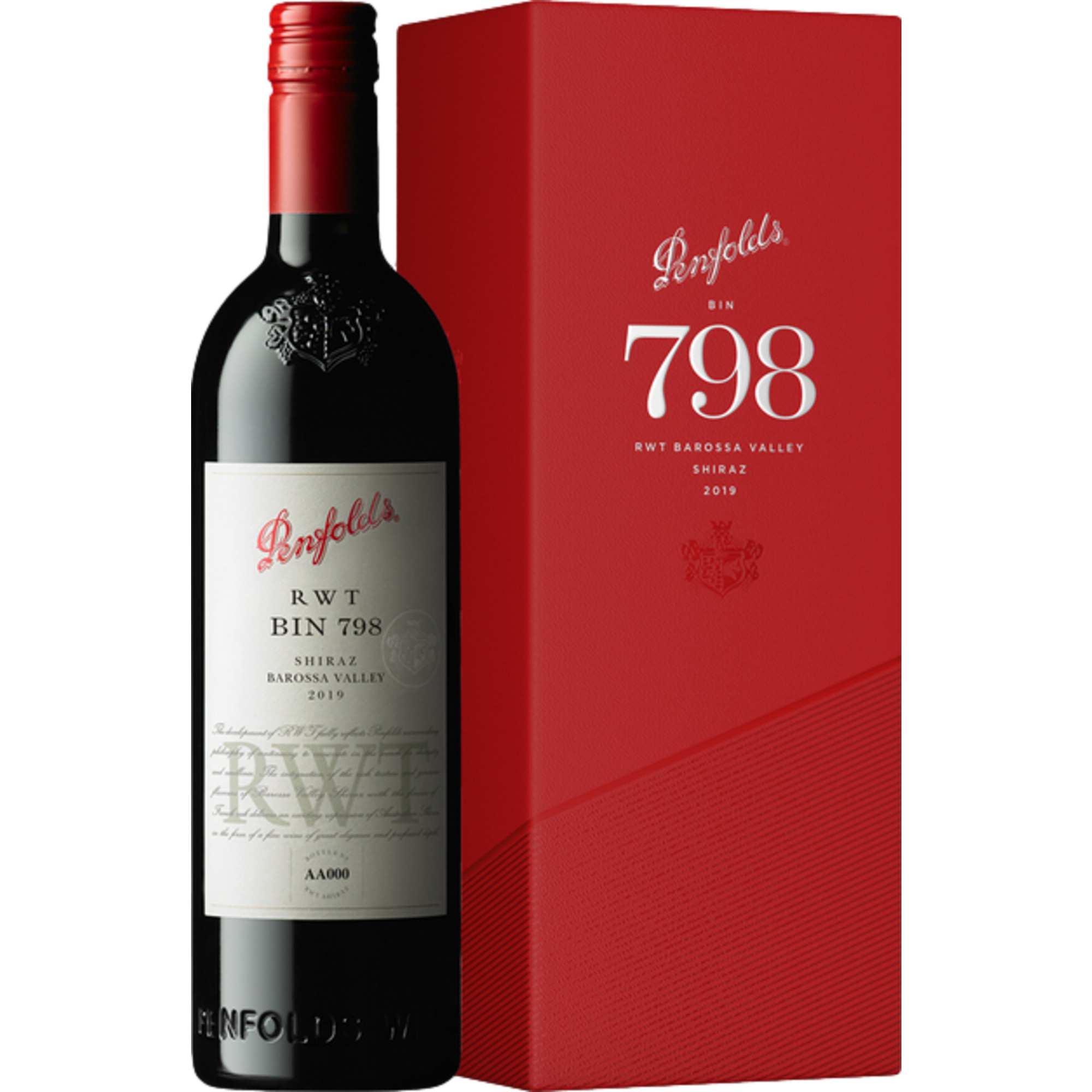 Penfolds RWT Bin 798 Shiraz, Barossa Valley, South Australia, 2019, Rotwein