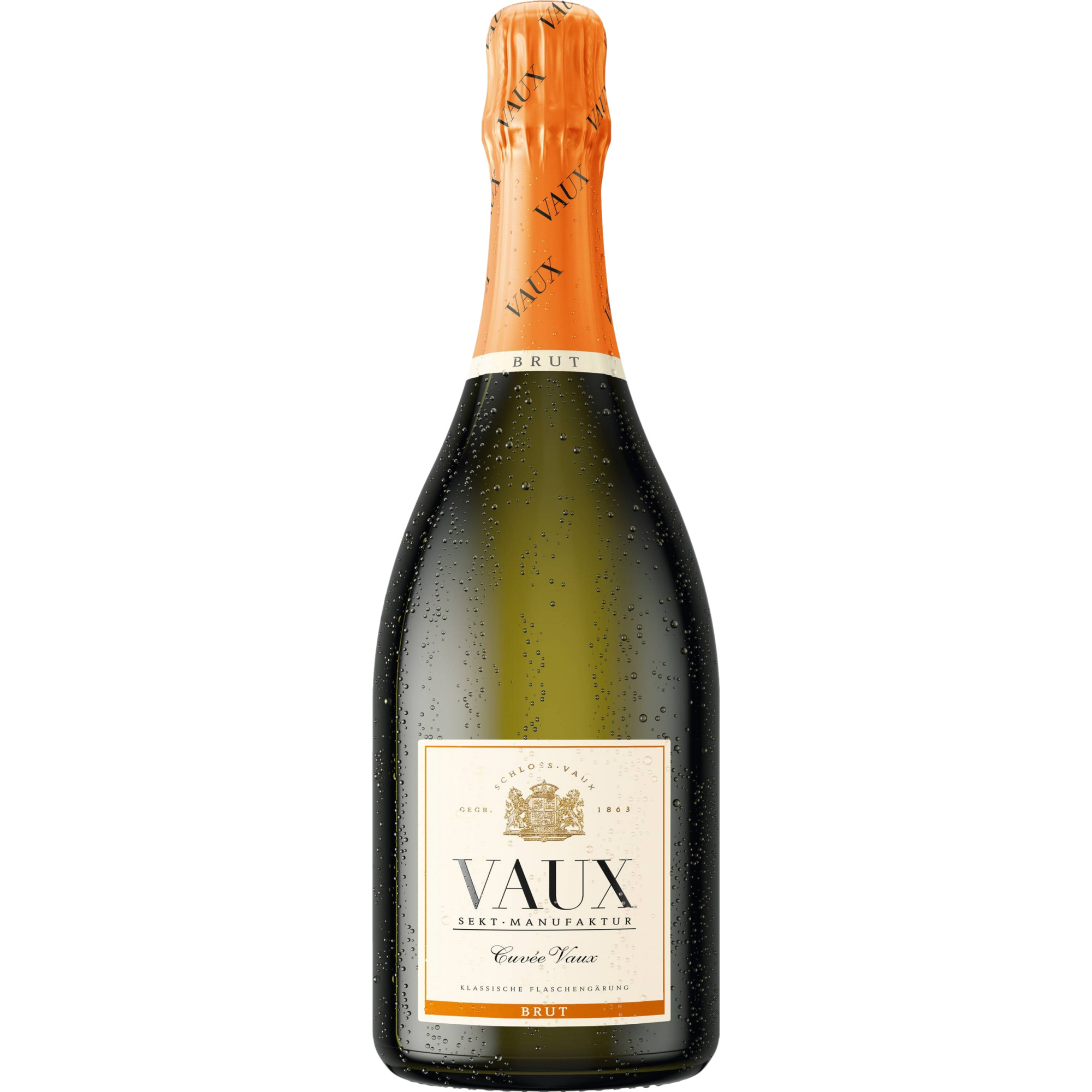 Schloss Vaux Cuvée Sekt, Brut , Deutscher Sekt, Deutscher Sekt, 2018, Schaumwein