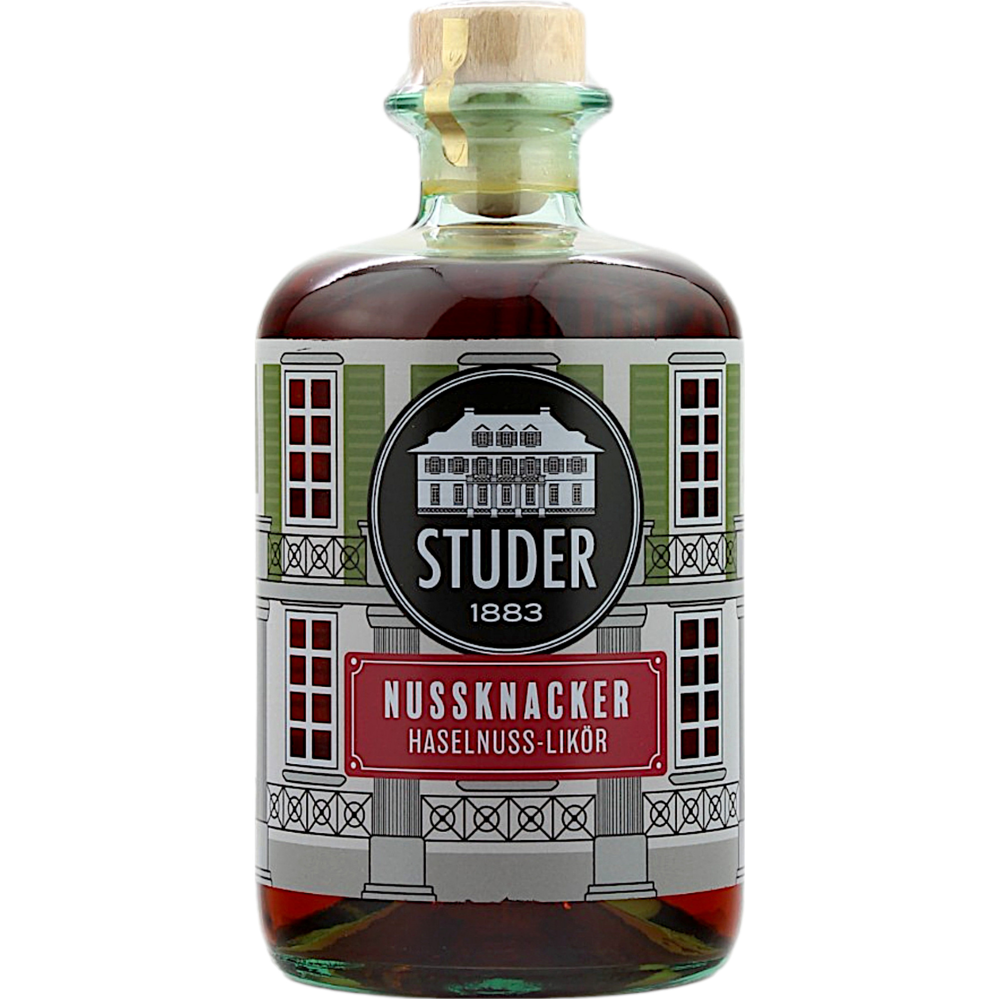 Studer Nussknacker Haselnuss-Likör, 0,5 L, 28 % Vol., Spirituosen