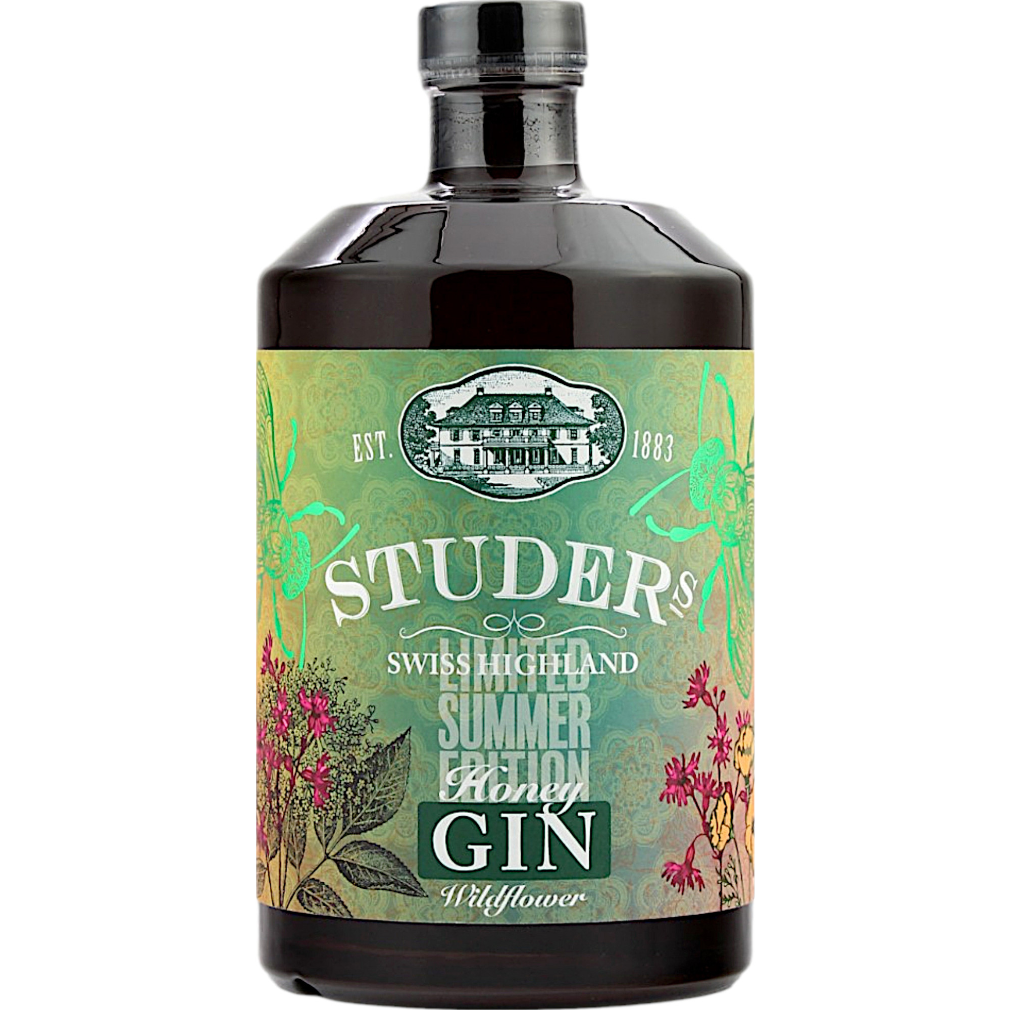 Studer Swiss Highland Honey-Wildflower Gin, Likör, 0,7 L, 33,3 % Vol., Spirituosen