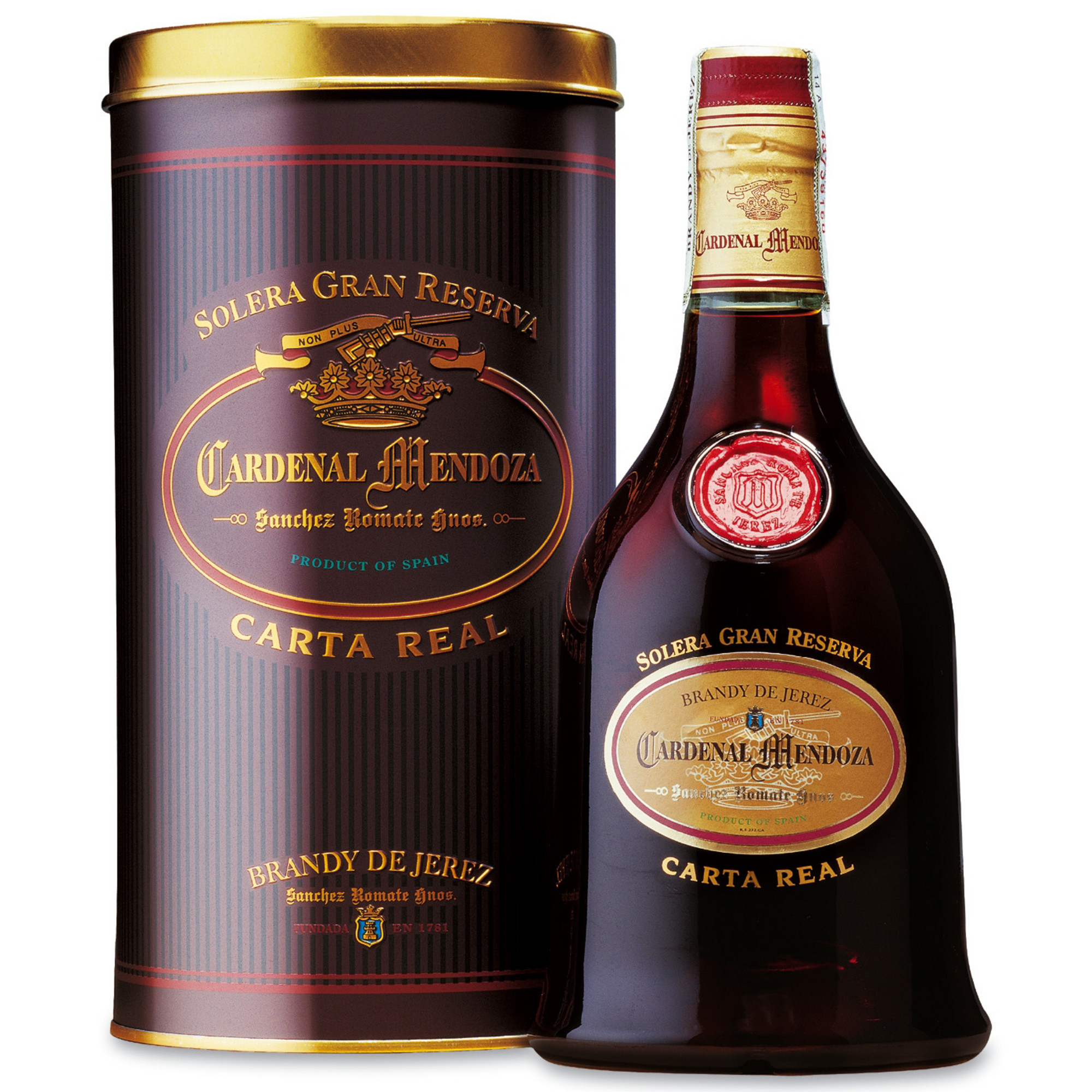 Cardenal Mendoza Clásico Solera Gran Reserva, Brandy de Jerez, 0,7L, 40% Vol., Sherry/Jerez, Spirituosen