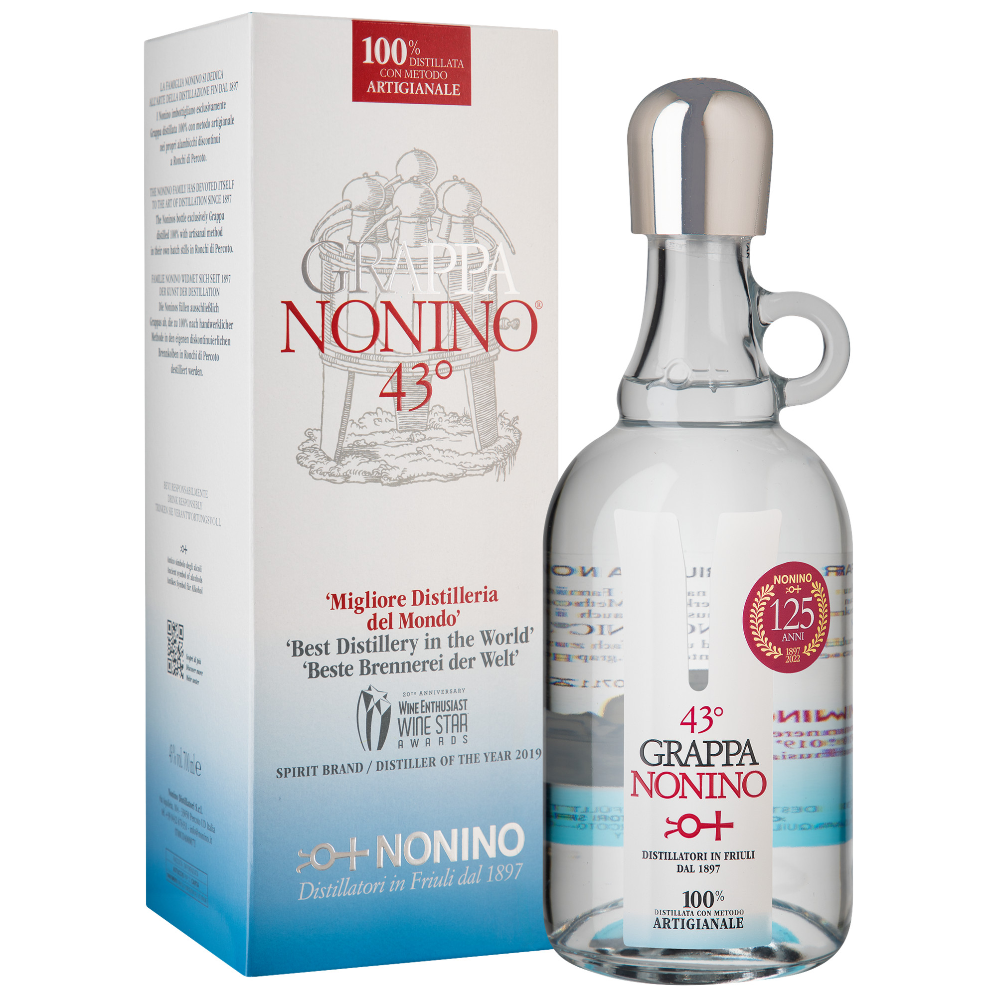 Nonino Grappa 43°, 0,7 L, 43% Vol., Spirituosen