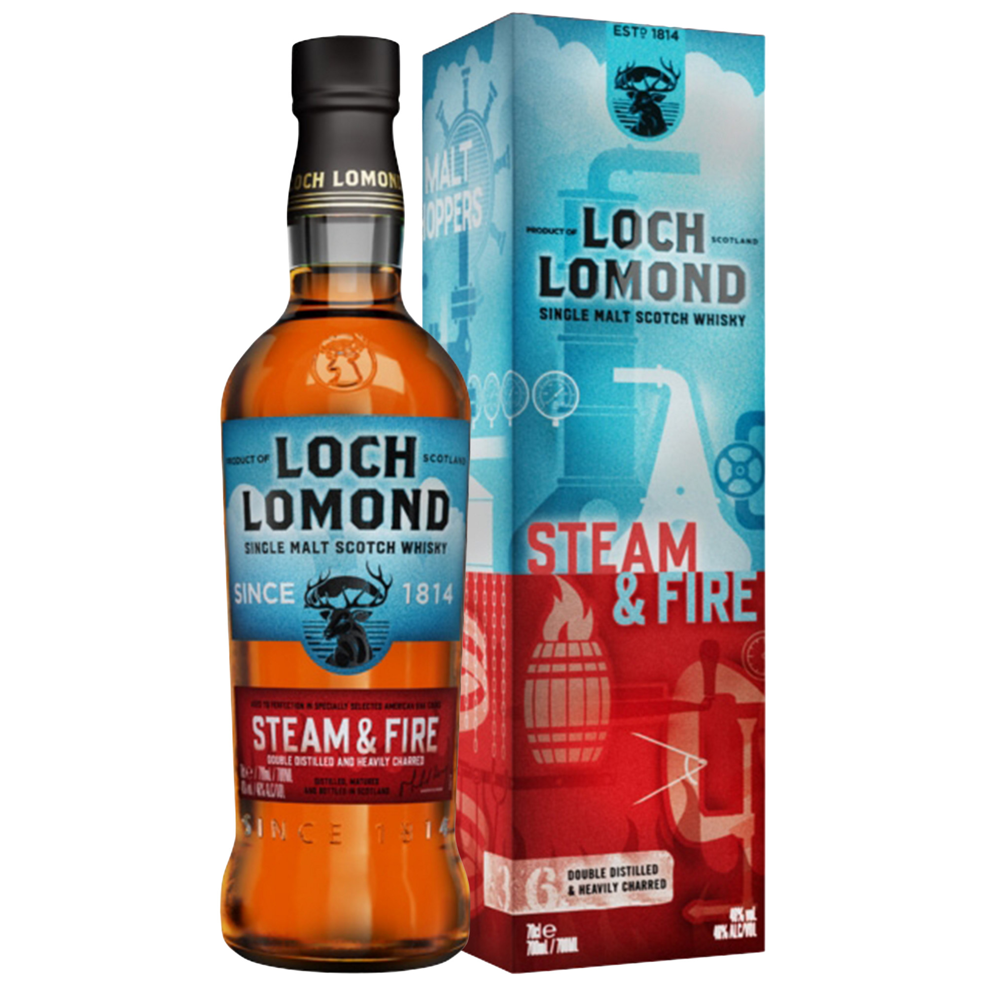 Loch Lomond Steam & Fire Single Malt Whisky, Schottland, 0,7 L, 46% Vol., Schottland, Spirituosen