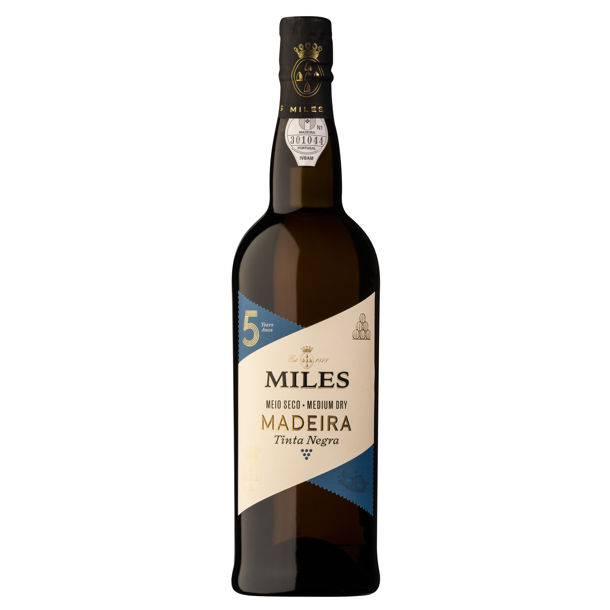 Miles Madeira Finest Median Dry 5 Years, Madeira DOC, 19 % Vol., 0,75 L, Madeira, Spirituosen